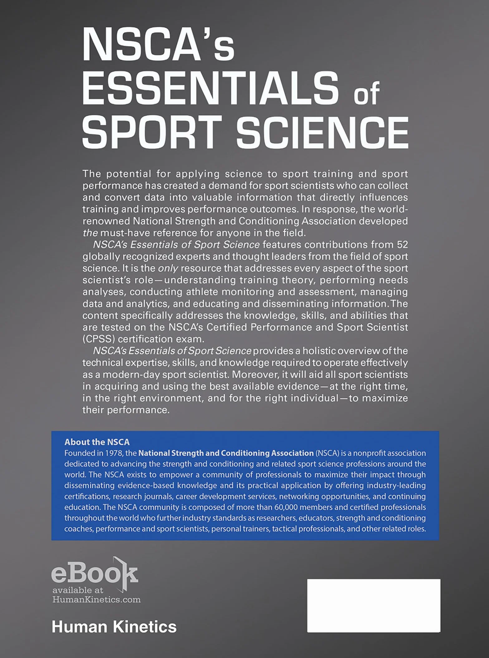 Nsca's Essentials of Sport Science
