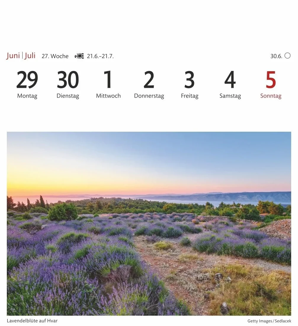 Kroatien Sehnsuchtskalender 2026 - Wochenkalender mit 53 Postkarten: Malerische Orte und die schönsten Landschaften Kroatiens im ... Reise-Kalender zum Aufstellen oder Aufhängen