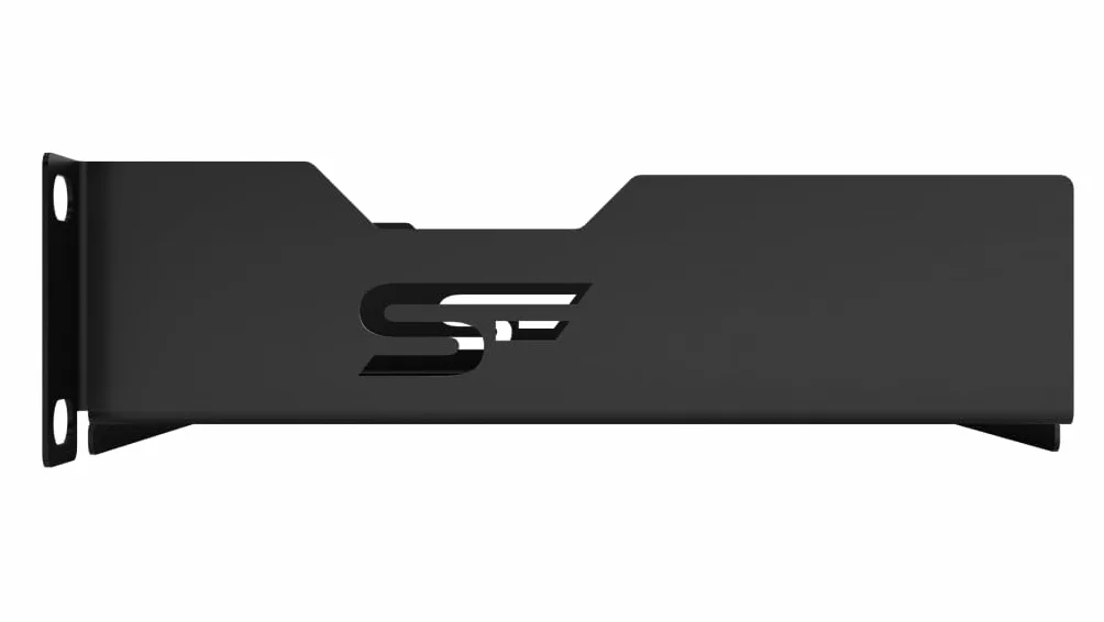 Półka Stała Rack 10 cali 1U 150mm, Metal, Czarny | Półka Rackowa 10 Cali Płaska Perforowana do Montażu w Szafach Serwerowych i Sieciowych w Systemie Rack