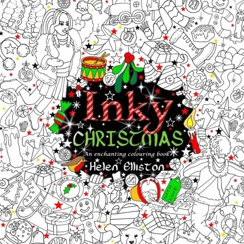 Inky Christmas: An enchanting, festive adult colouring book