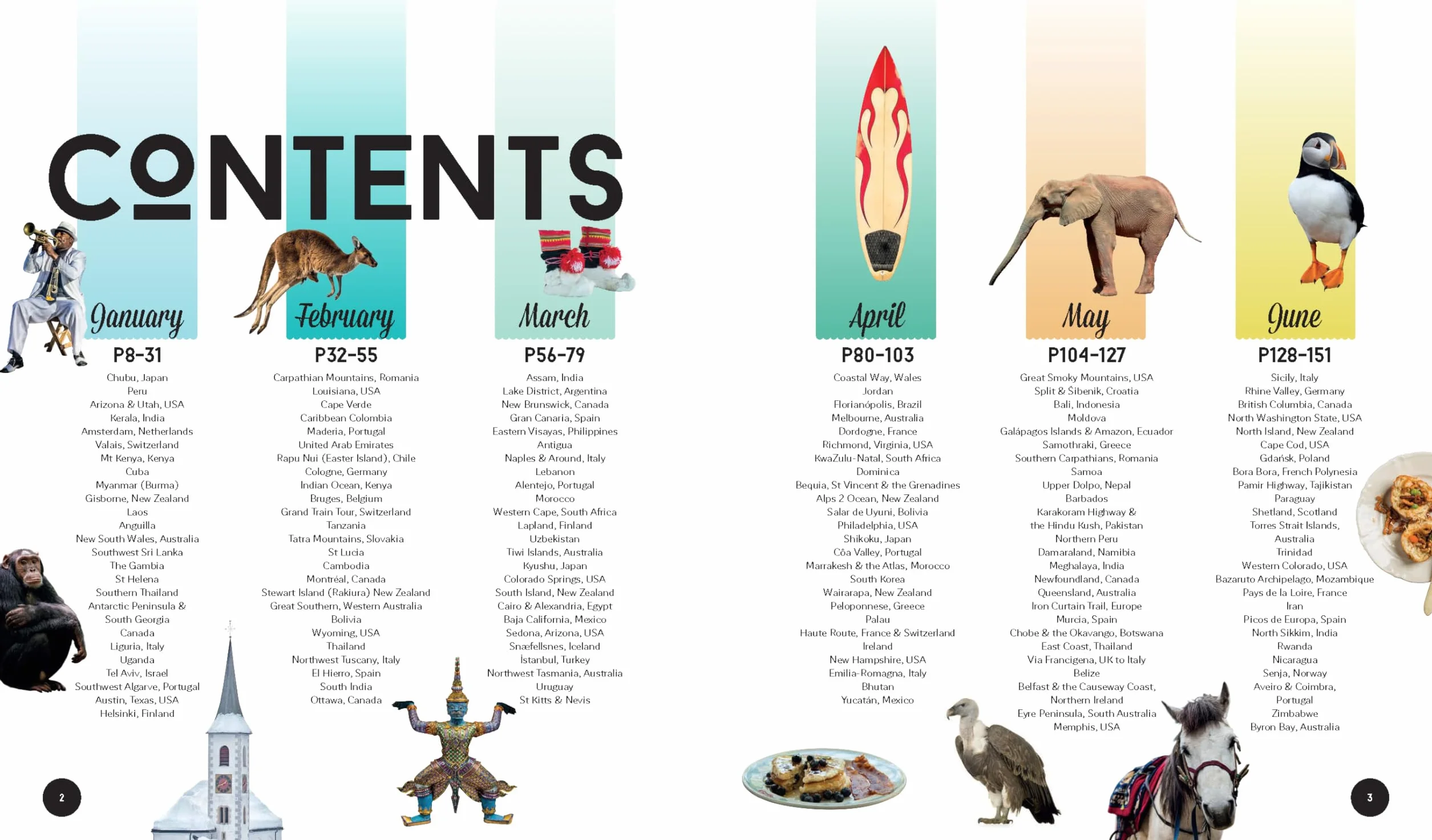 Where to Go When - 2ed - Anglais: The Ultimate Month-By-Month Travel Planner with 300+ Destinations: 2