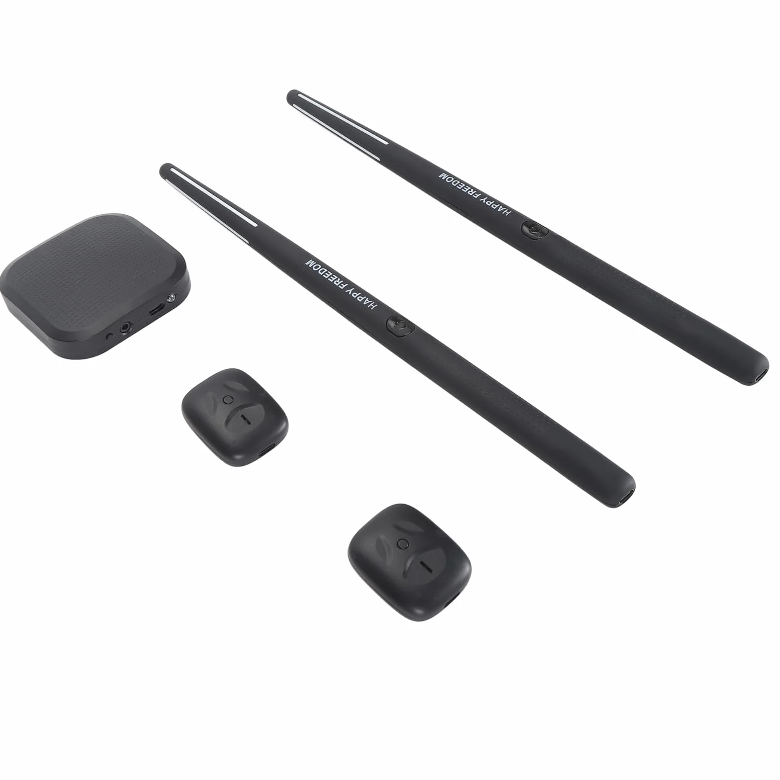 Wirtualny Bęben Powietrzny, Bęben Powietrzny ABS 3D z Czujnikiem Ruchu i Pałeczkami, Pedały, Bluetooth 8 Dźwięków, Elektroniczny Zestaw Perkusyjny do Domu Biuro Na Dworze,