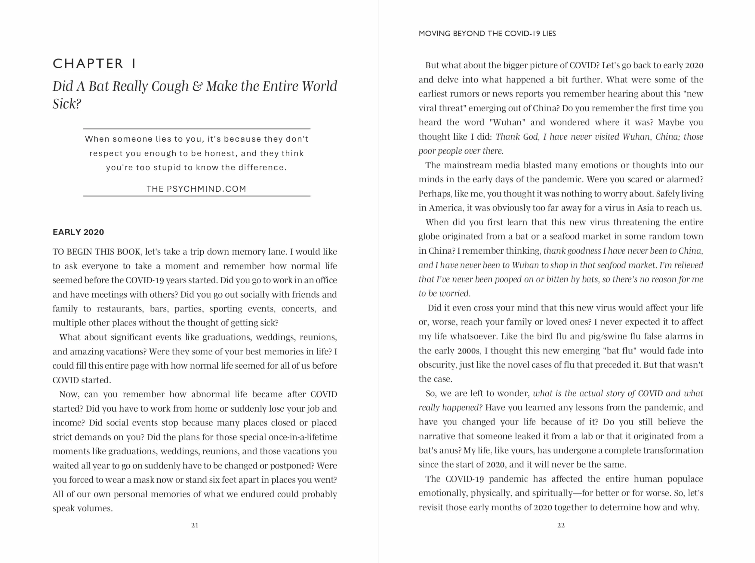 Moving Beyond the Covid-19 Lies: Restoring Health & Hope for Humanity