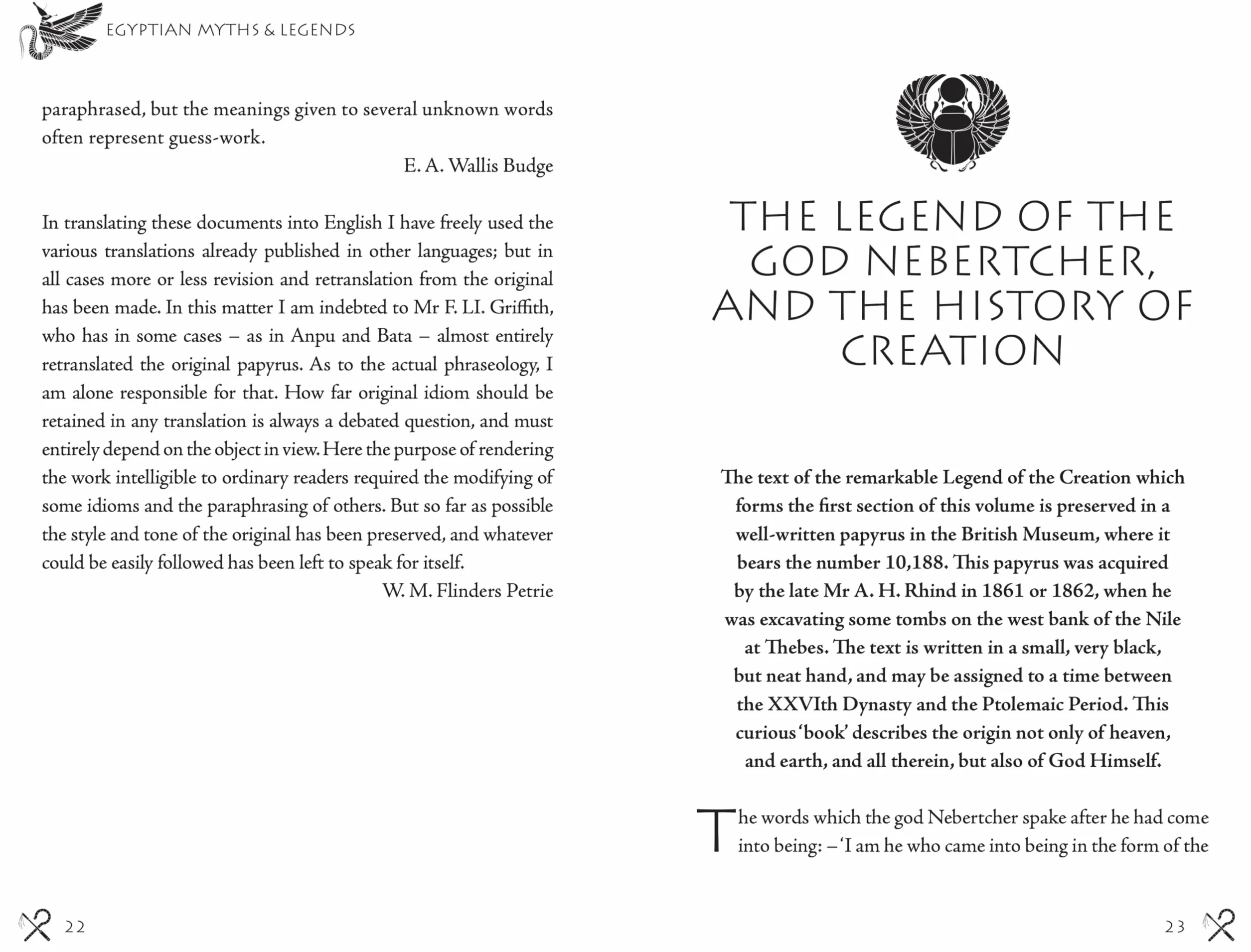 Egyptian Myths and Legends: Tales of the Gods and Goddesses