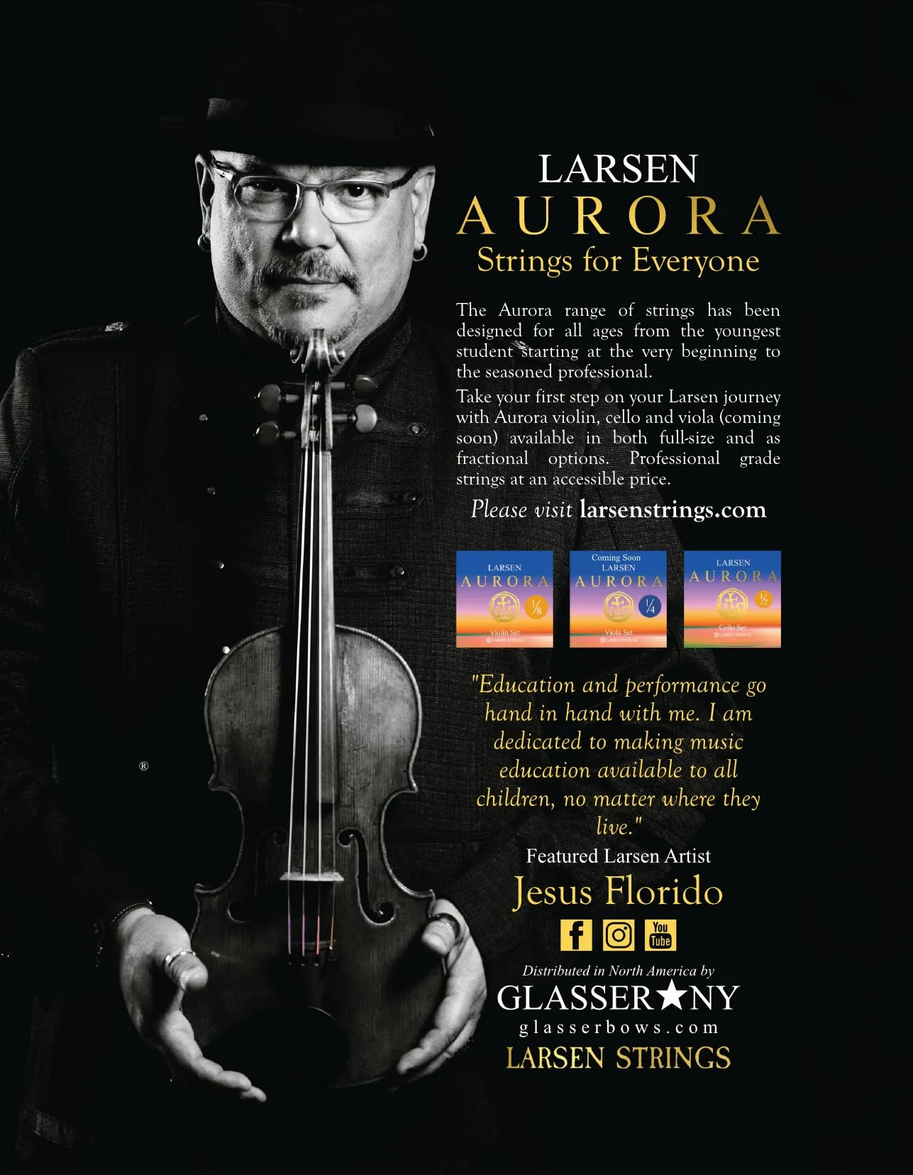 Larsen Aurora Cello 4/4 - struna A - pojedyncza struna - Medium - napięcie 17,4kg/ 38.4lbs