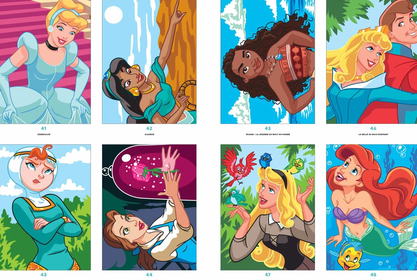 Coloriages mystères Disney Collector - Princesses