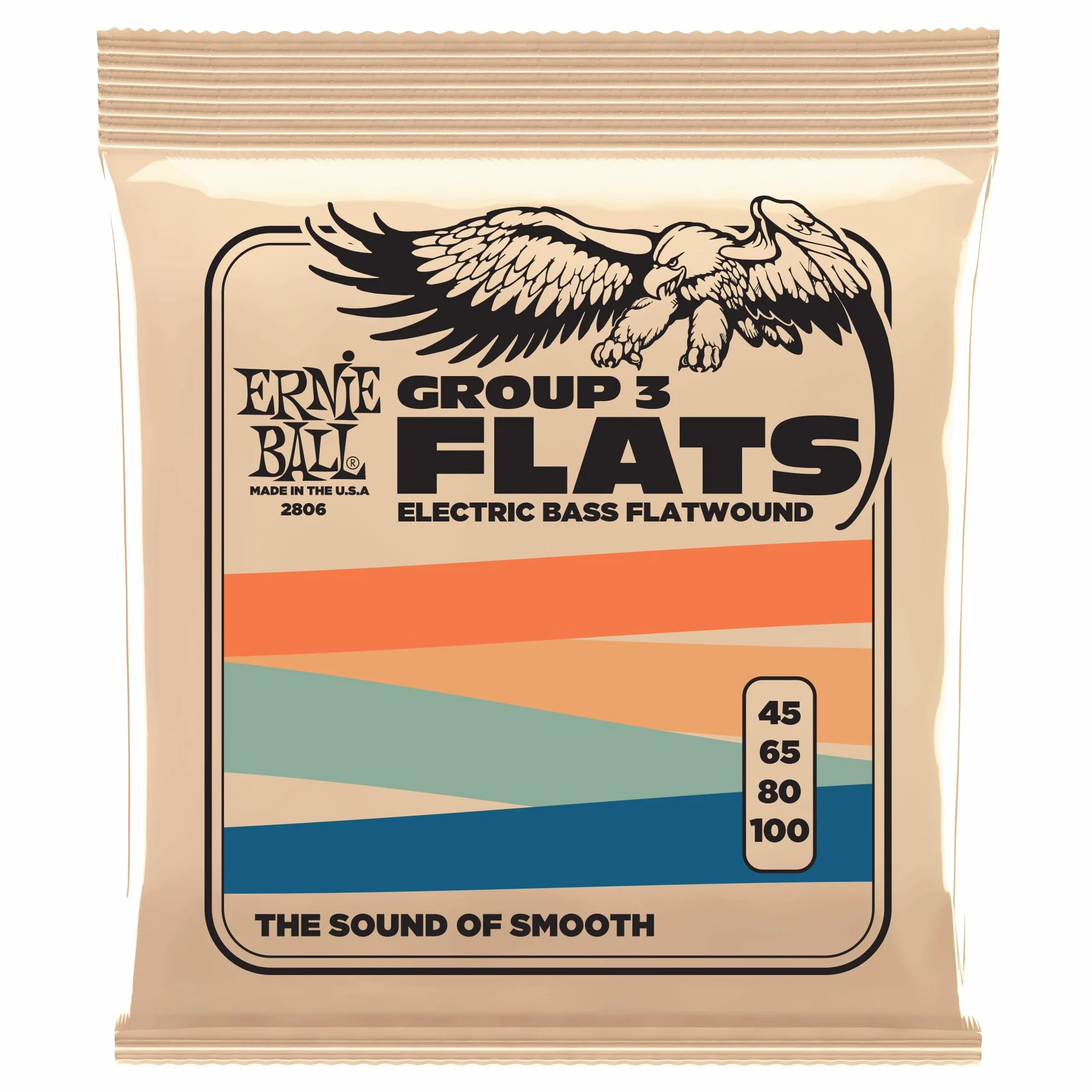 Ernie Ball Flatwound Group III Electric Bass Strings - 45-100 Gauge