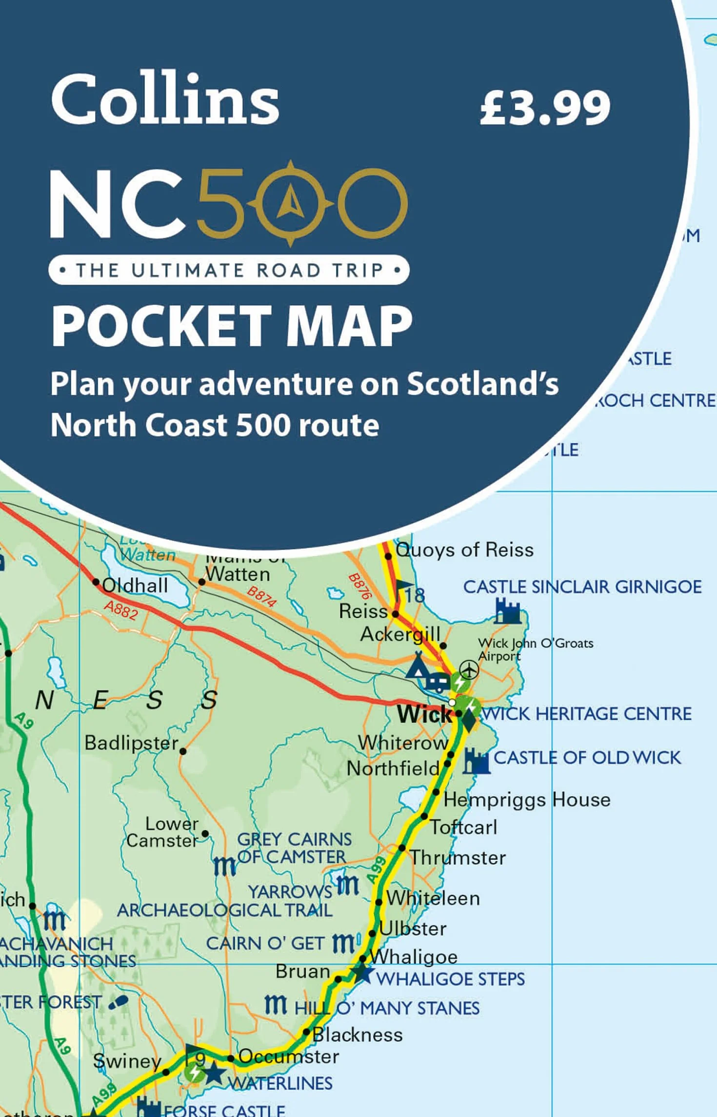 NC500 Pocket Map: Plan your adventure on Scotland’s North Coast 500 route