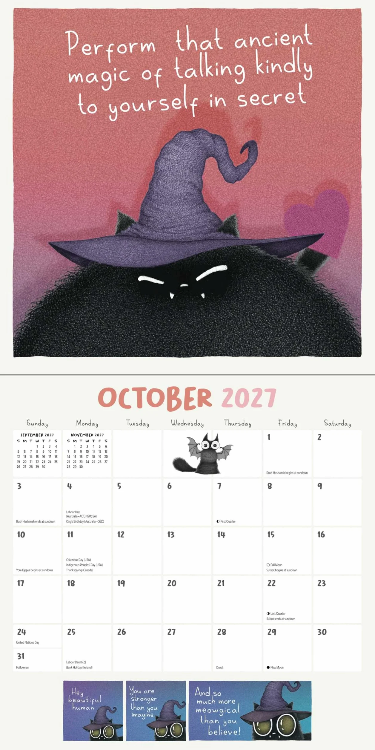 A Year of Purrs 2027 Wall Calendar