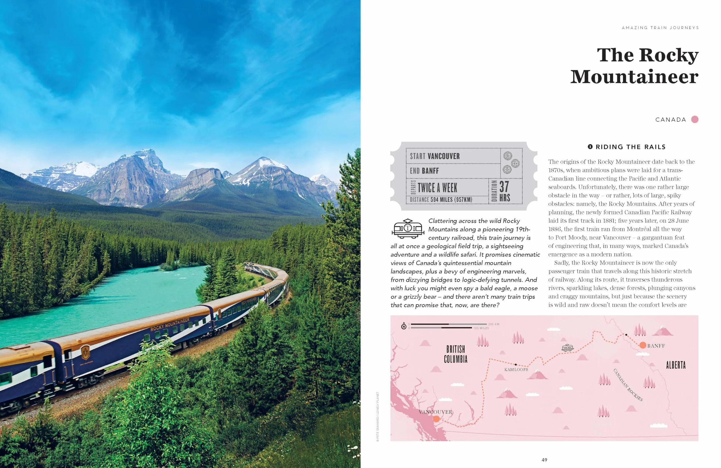 Amazing Train Journeys 2ed - anglais: The Ultimate Guide to 60 Remarkable Rail Experiences with Stunning Photography, Route Maps & Expert Insights
