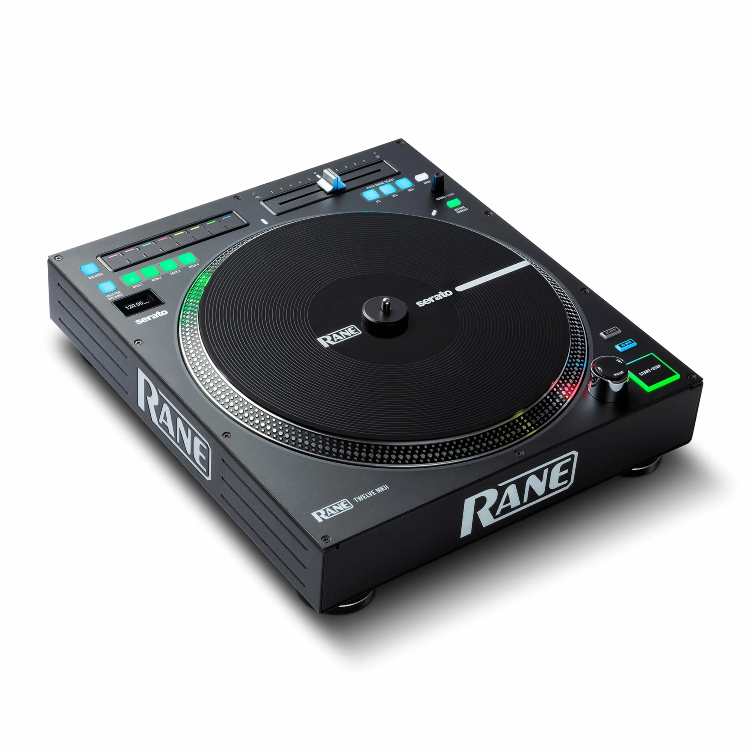 RANE TWELVE MKII - Kontroler MIDI Dla DJ-ów z Napędzanym Talerzem ze Sterowaniem USB MIDI i DVS do Traktora, Virtual DJ i Serato DJ