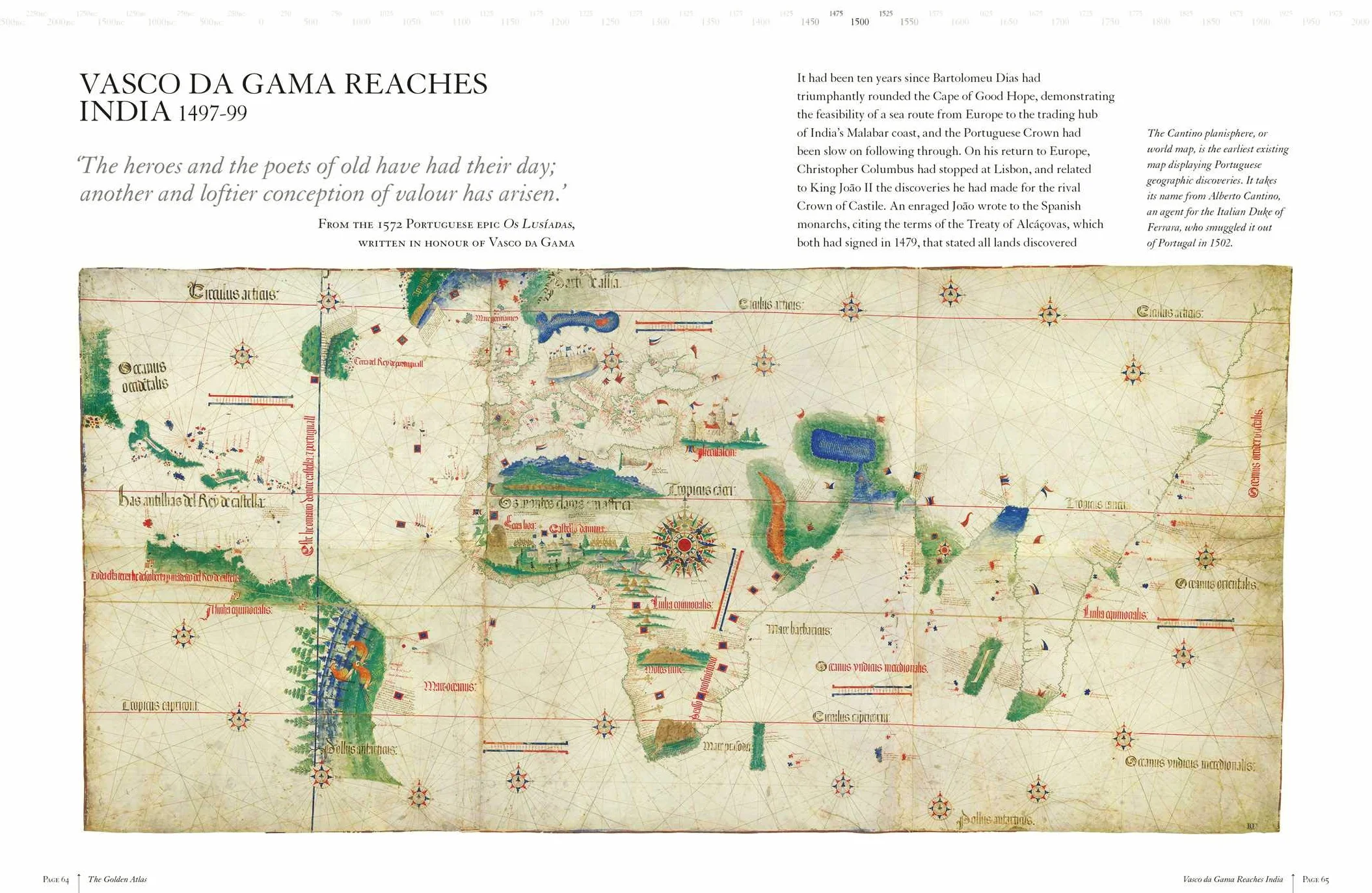 The Golden Atlas: The Greatest Explorations, Quests and Discoveries on Maps