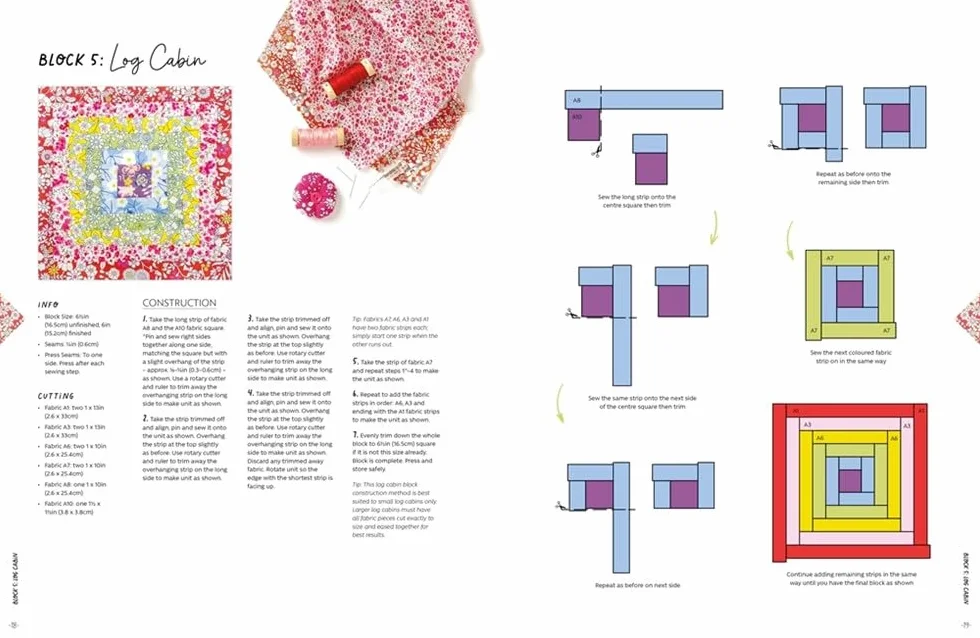 Alice's Wonderland Sampler Quilt: 100 Quilt Blocks to Improve Your Sewing Skills