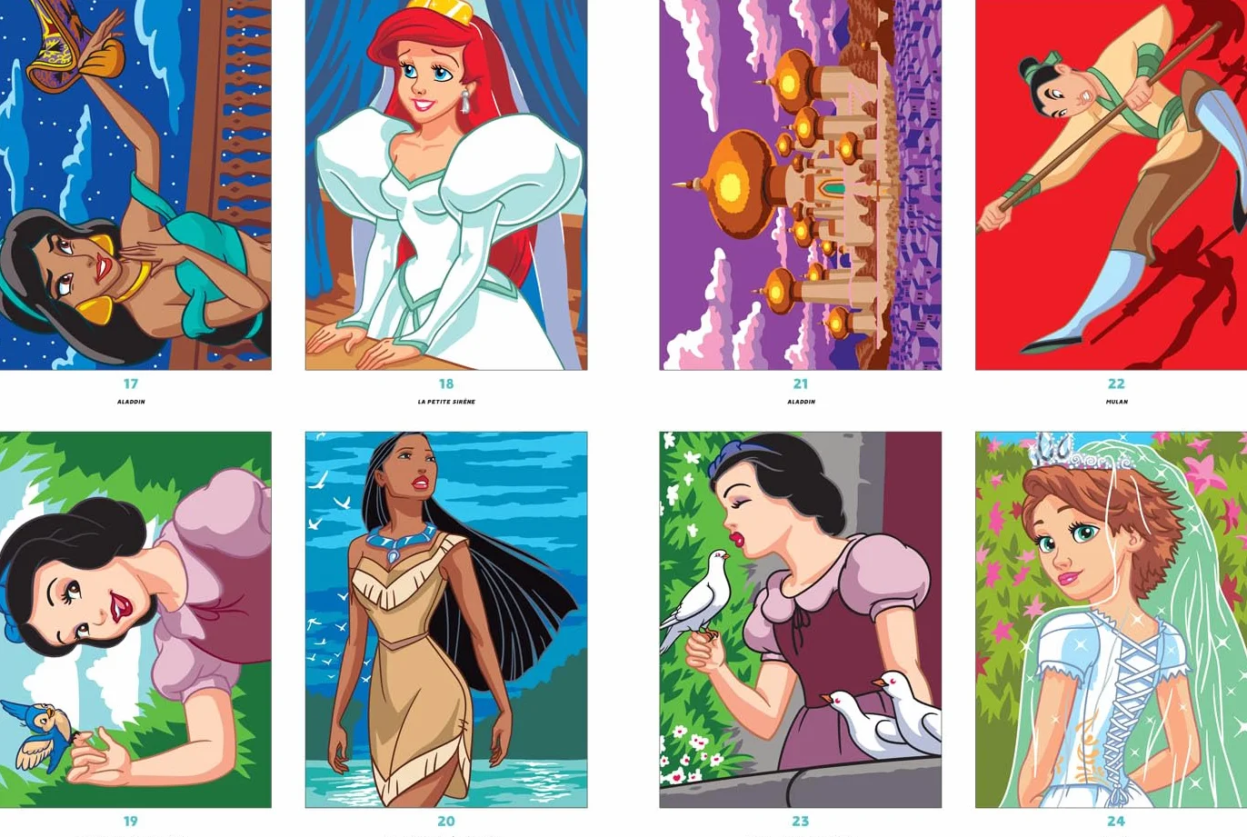 Coloriages mystères Disney Collector - Princesses