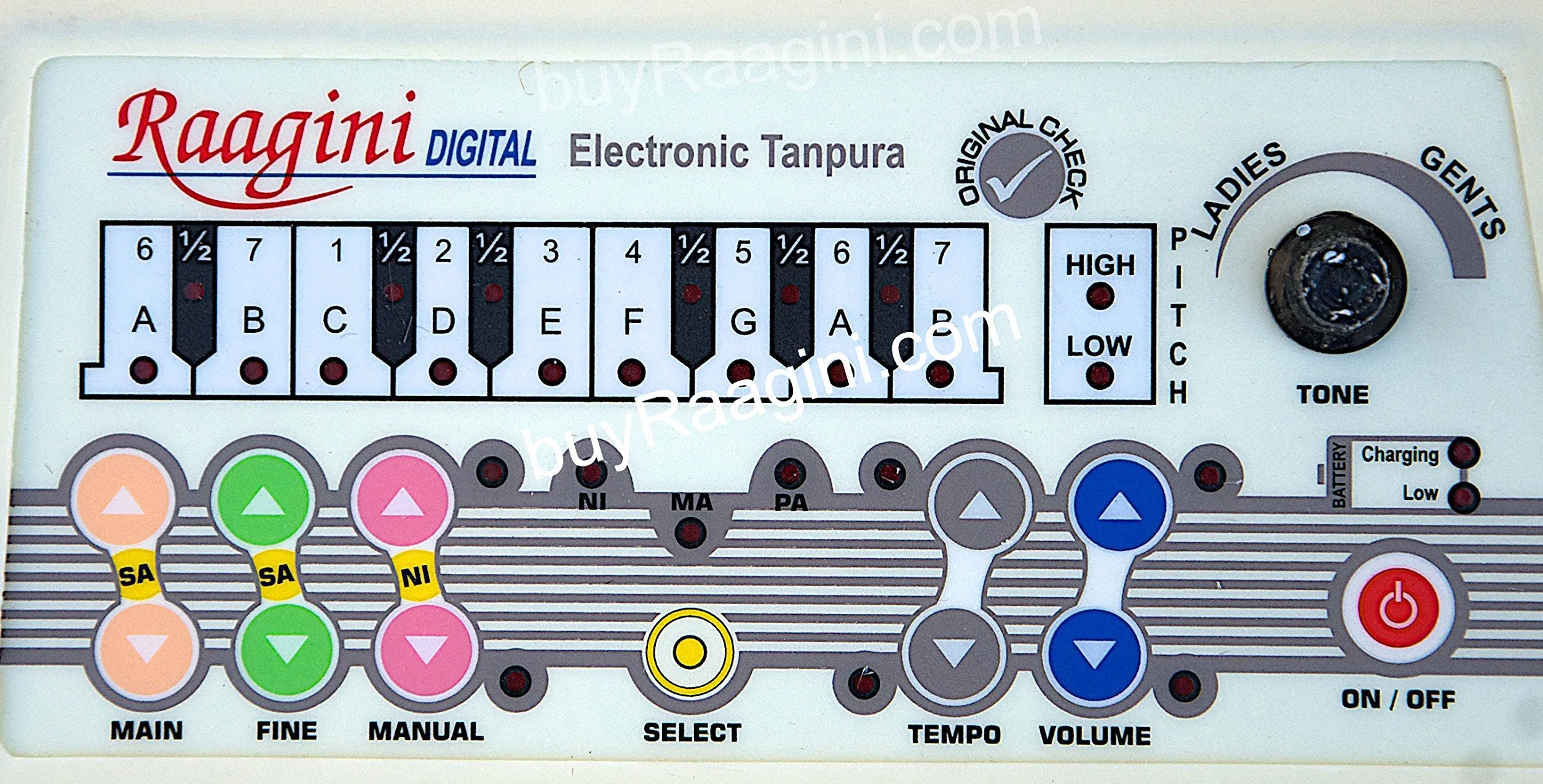 Raagini Cyfrowa elektroniczna tanpura od Sound Labs - Tambura (PDI-DG)