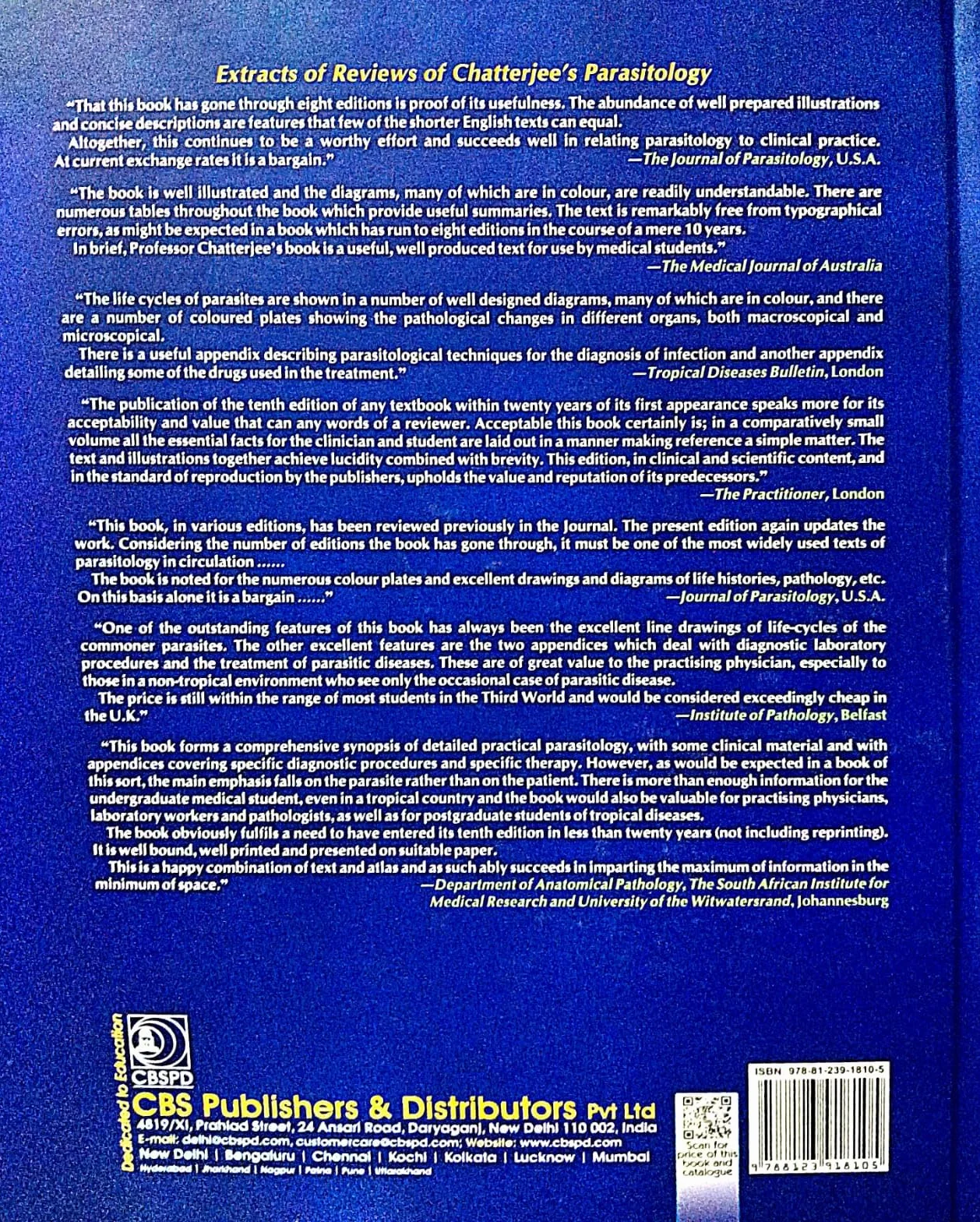 Parasitology: (protozoology & Helminthology)