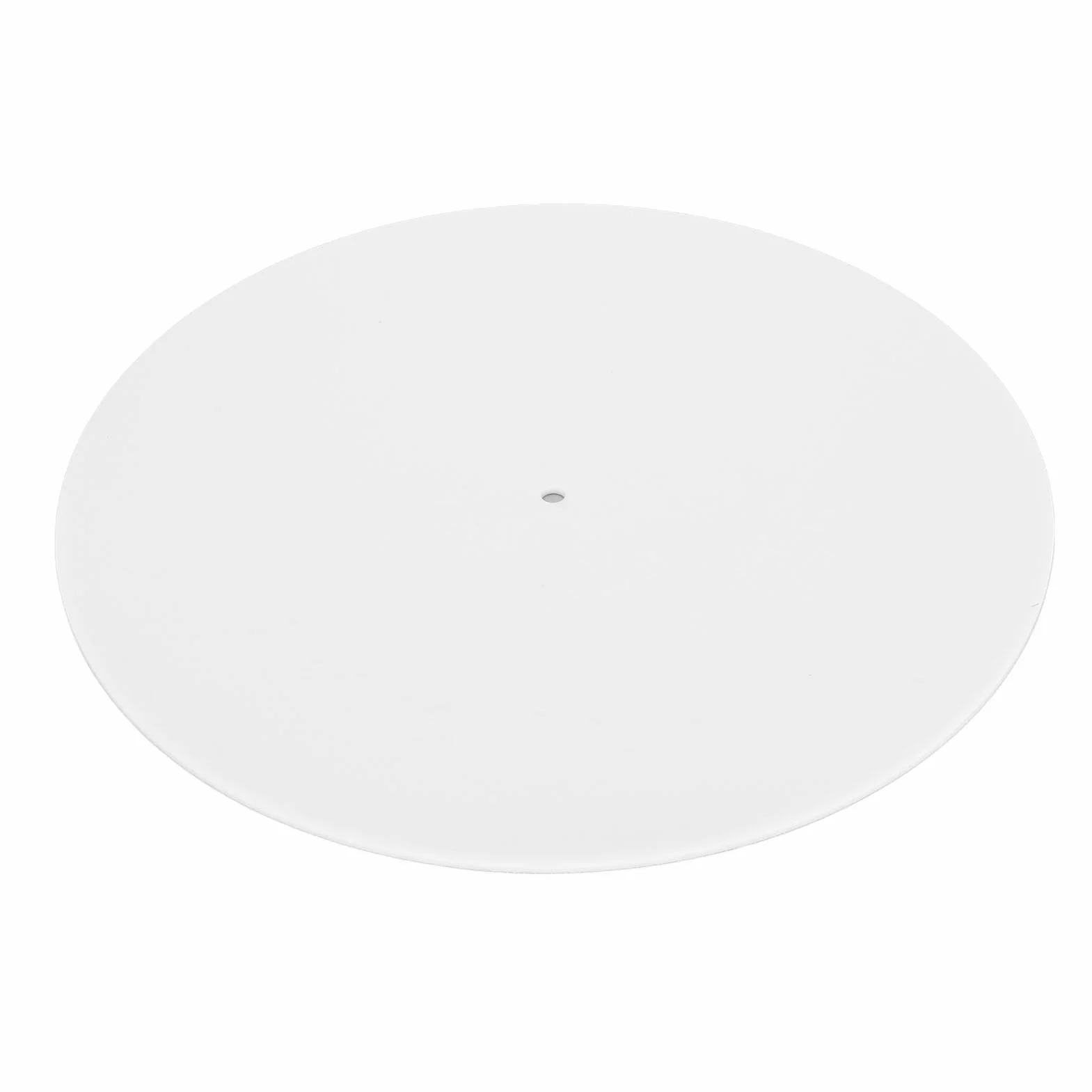 Akrylowa Mata Pod Gramofon, Podkładka Pod Talerz do 12-calowego Gramofonu, Redukuje Hałas i Dźwięki Powodowane Przez ładunki Elektrostatyczne i Kurz, Antystatyczna Mata Pod (WHITE)