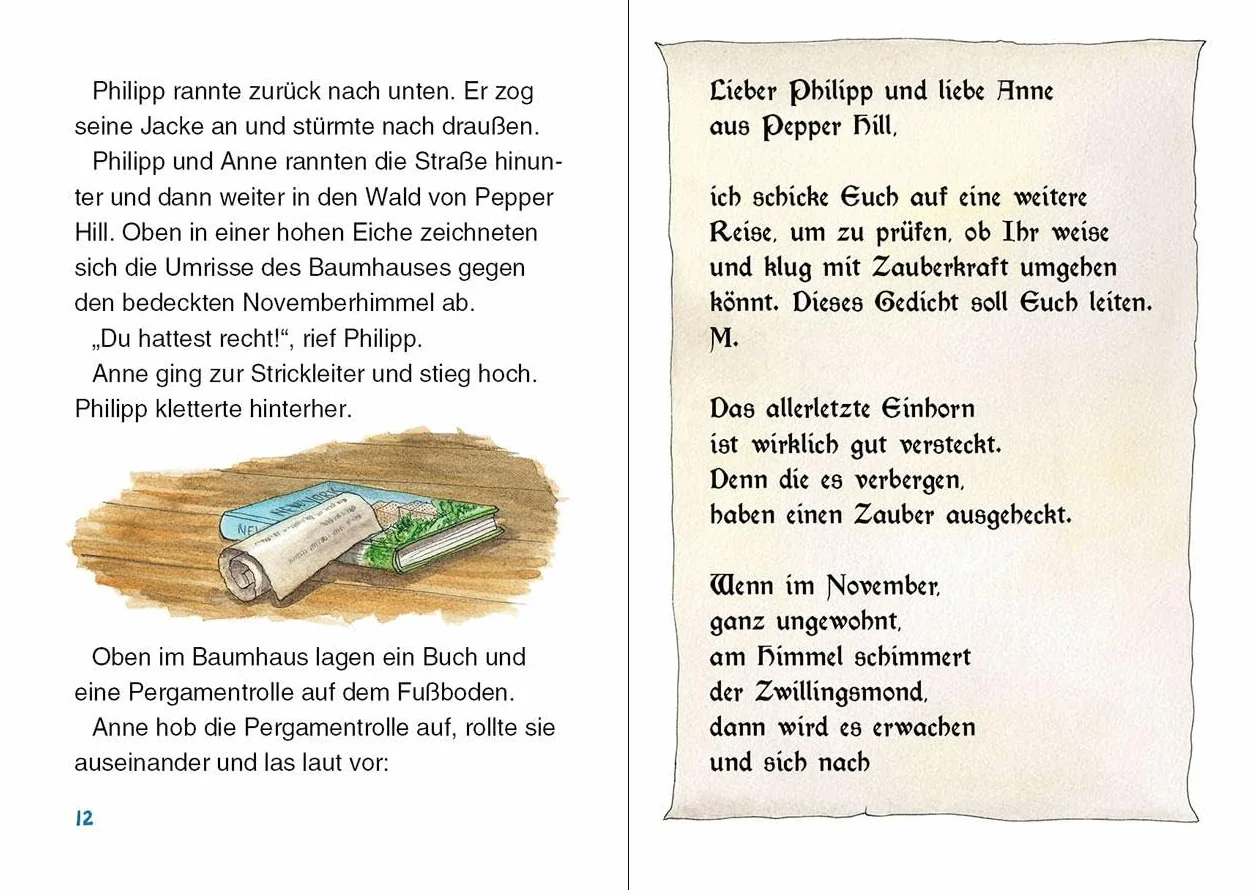 Das magische Baumhaus junior (Band 33) - Auf den Spuren des verzauberten Einhorns: Begib dich mit Anne und Philipp auf die Suche nach dem verwunschenen Einhorn - Erstlesebuch für Kinder ab 6 Jahren