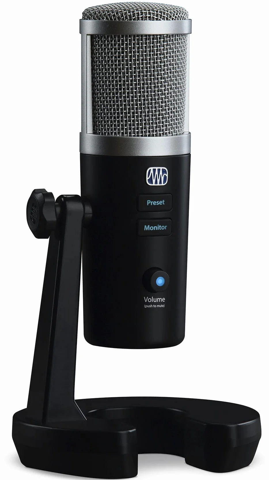 PreSonus Revelator mikrofon pojemnościowy USB z pakietem oprogramowania do podcastów, nagrywania, strumieniowania, z wbudowanymi efektami głosowymi i mieszaczem pętlowym do gier, rozmów kwalifikacyjnych przez Skype, Discord, Zoom