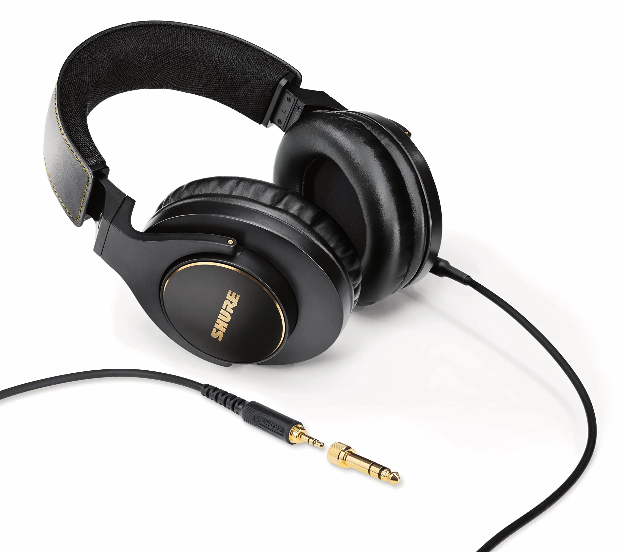 Shure SRH840A Przewodowe słuchawki nauszne do krytycznego słuchania i monitorowania, profesjonalny zestaw słuchawkowy, szczegółowy dźwięk, składana konstrukcja - wersja 2022