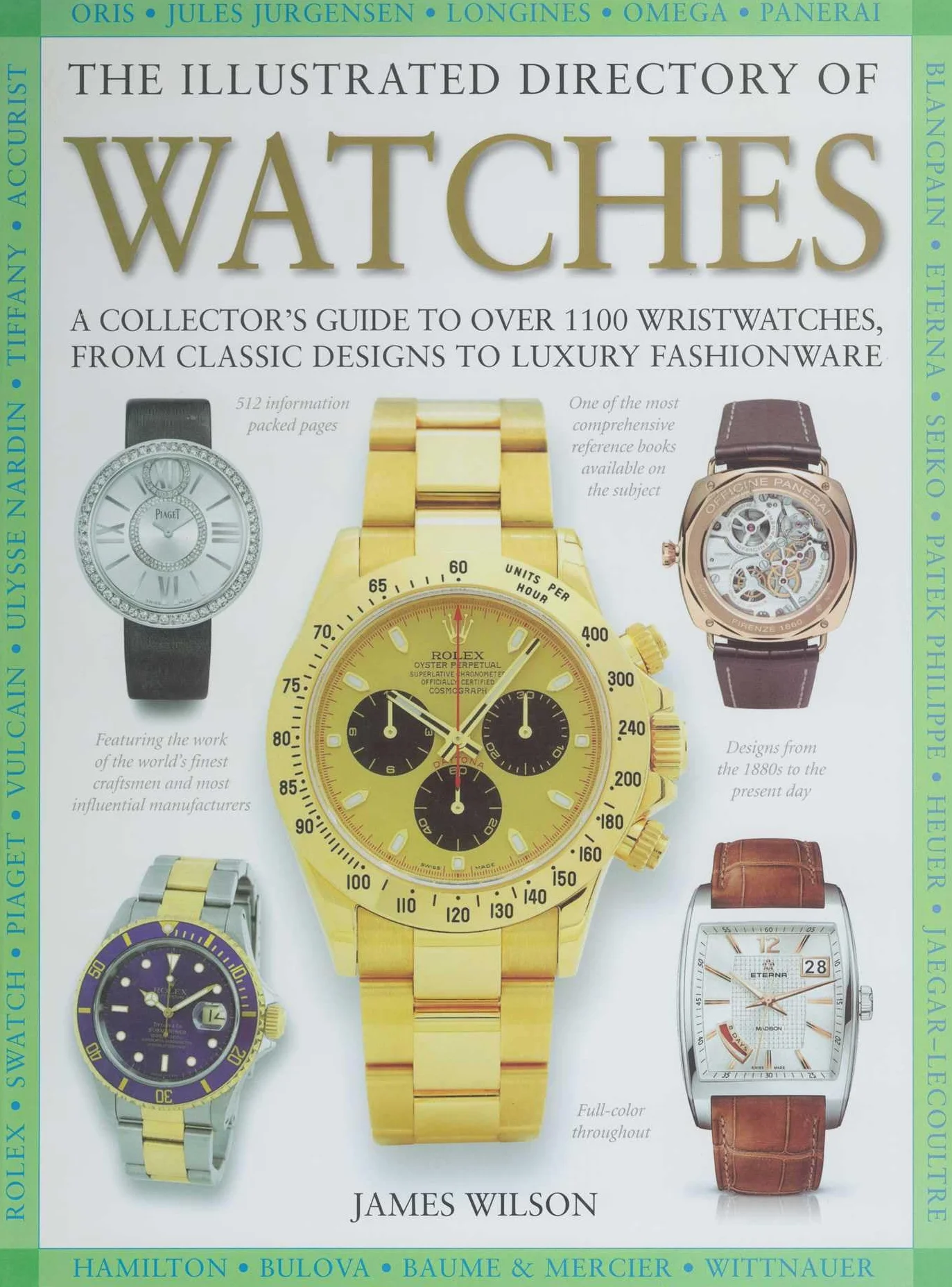The Illustrated Directory of Watches: A Collector's Guide to Over 1100 Wristwatches, from Classic Designs to Luxury Fashionware