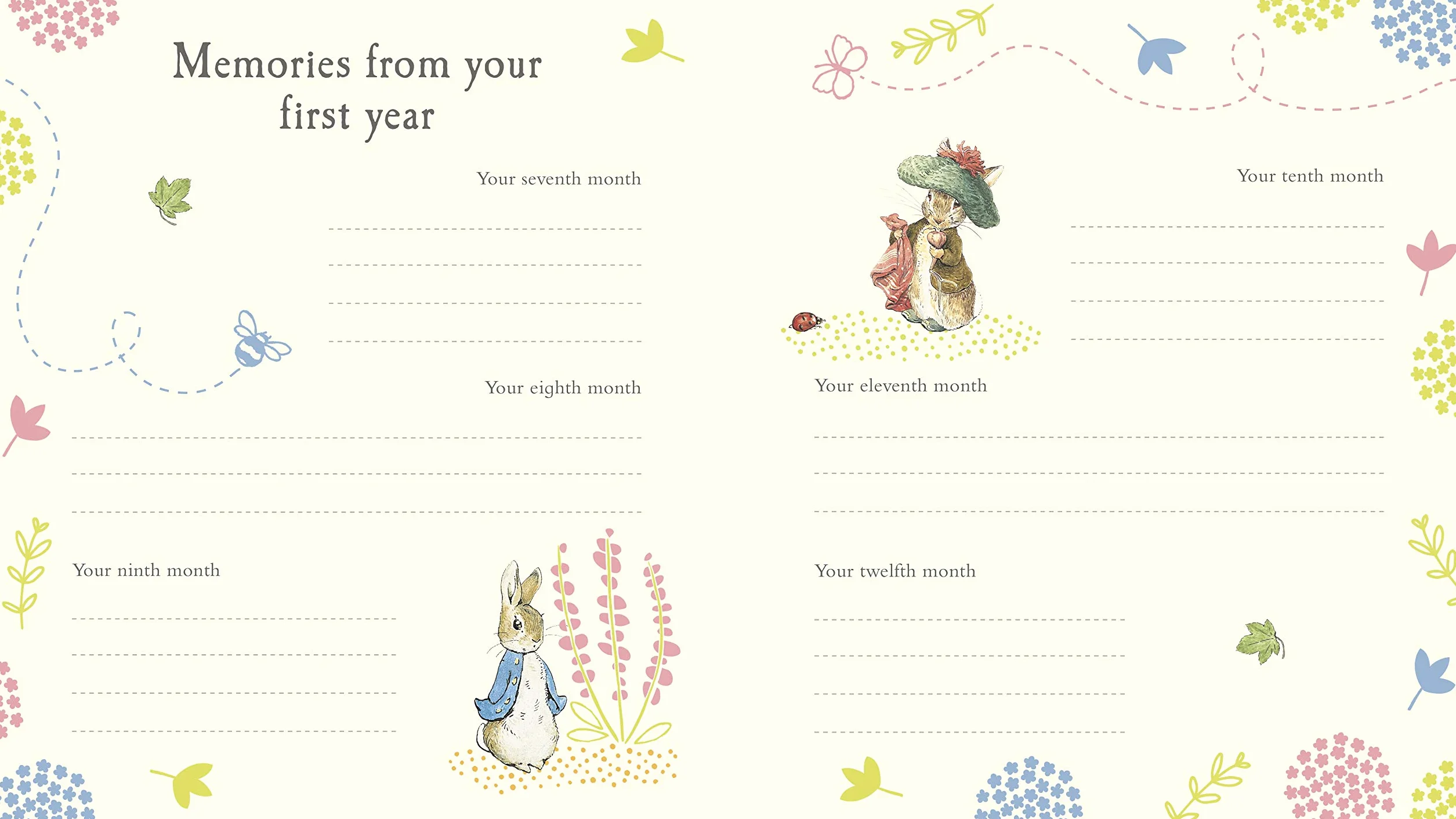 Peter Rabbit Baby Record Book