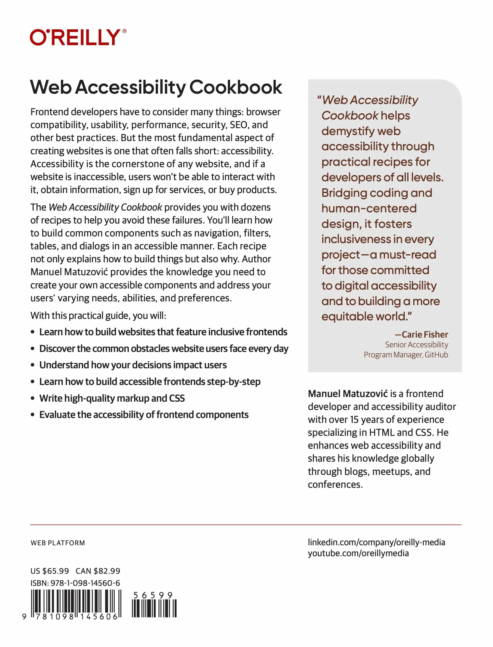 Web Accessibility Cookbook: Creating Inclusive Experiences