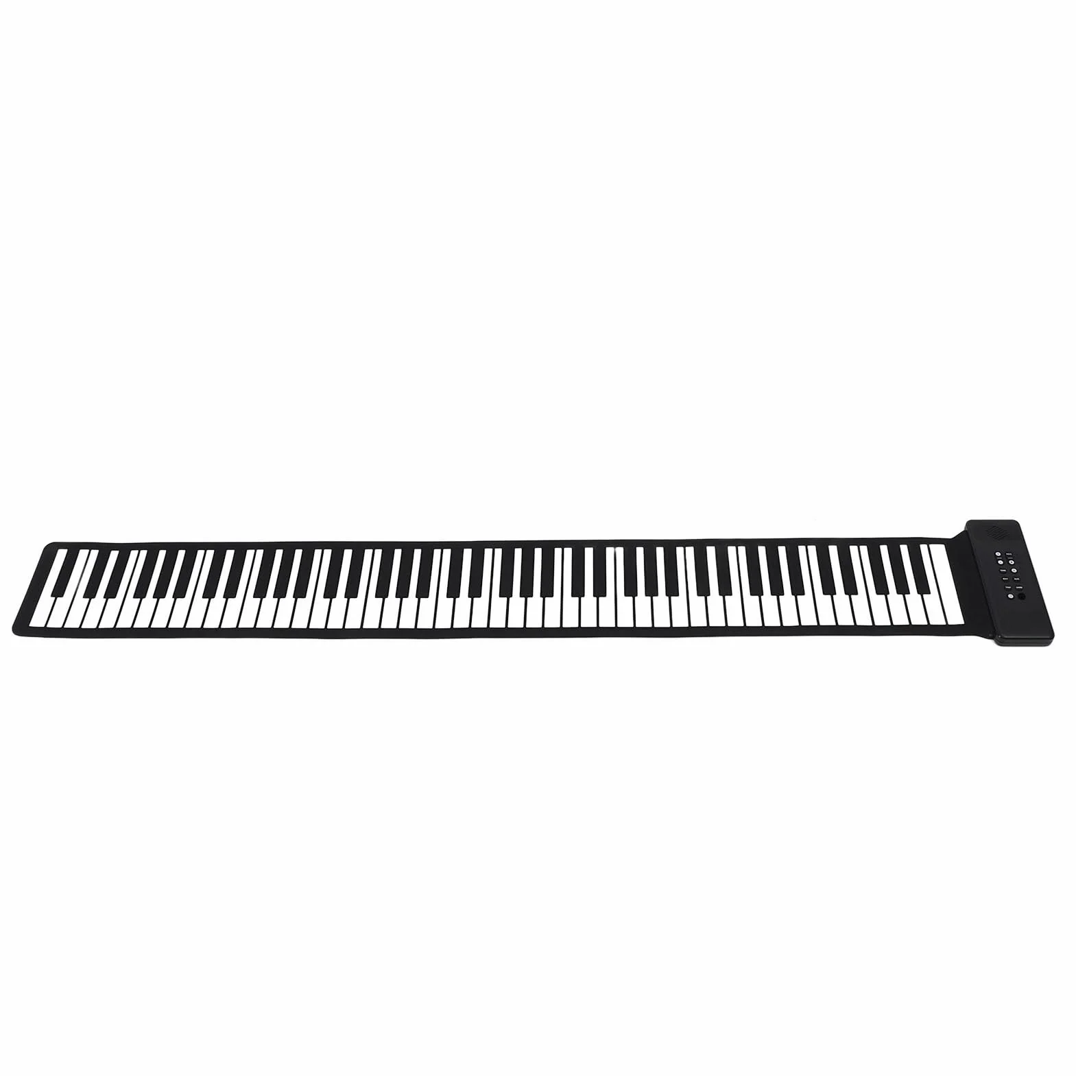 88 Klawiszy Roll Up Piano Keyboard Przenośny Akumulator, Składane Pianino Zwijane, Elastyczna Obudowa, łatwe Przenoszenie, Składana Konstrukcja do Nauczania w Klasie i środowiska