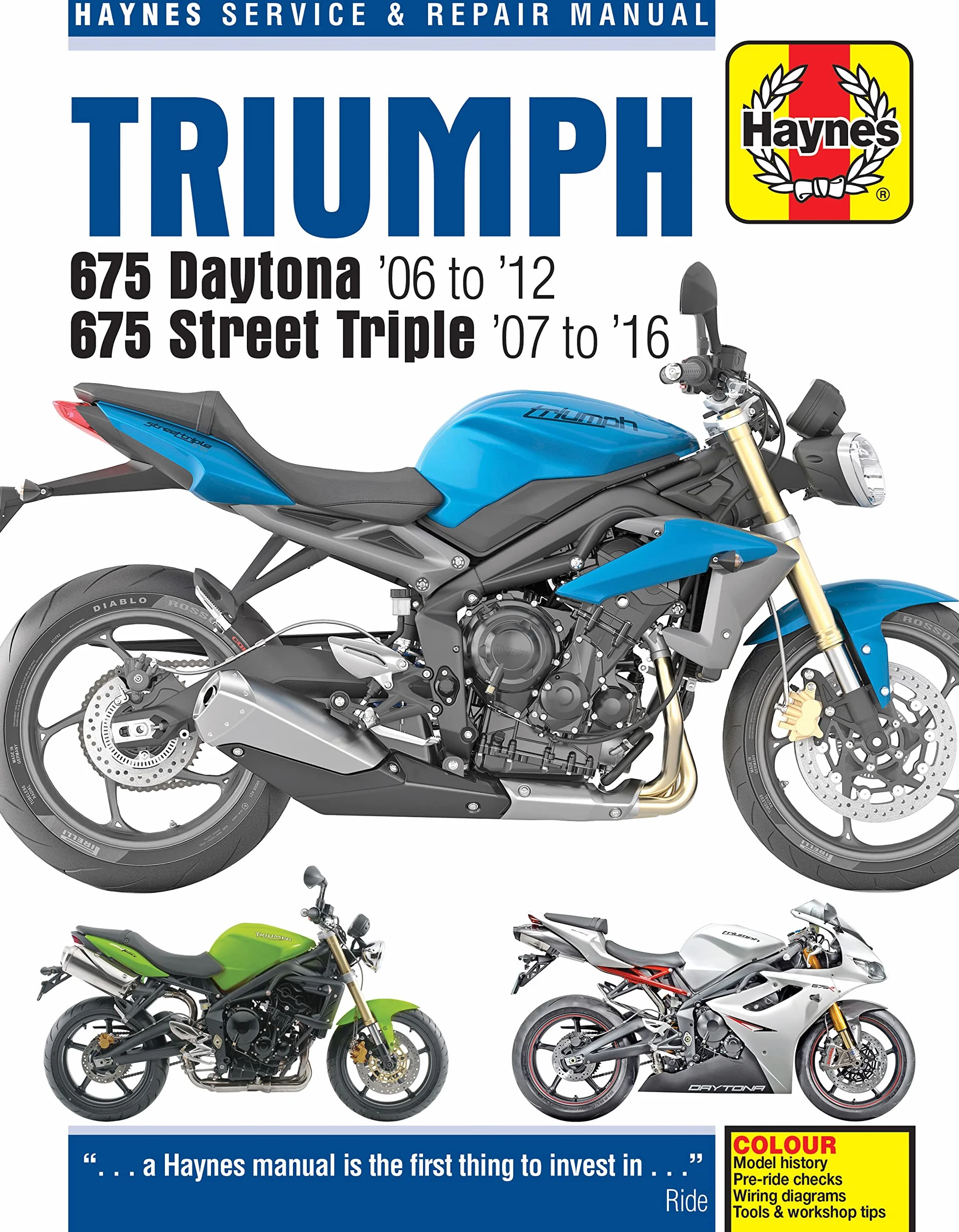 Triumph 675 Daytona (06 - 12) & Street Triple (07 - 16)