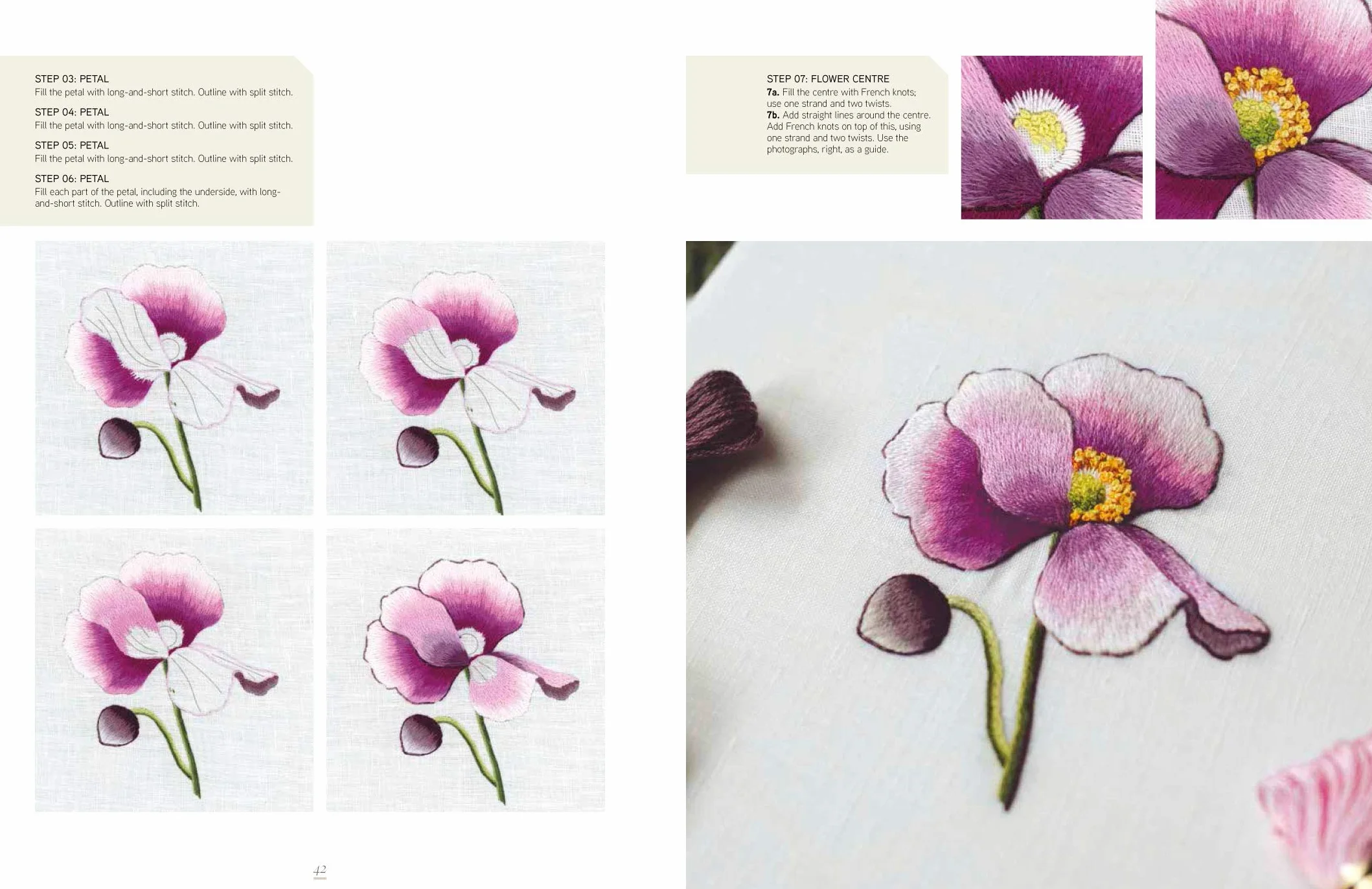 The Kew Book of Embroidered Flowers: 11 Inspiring Projects with Reusable Iron-On Transfers
