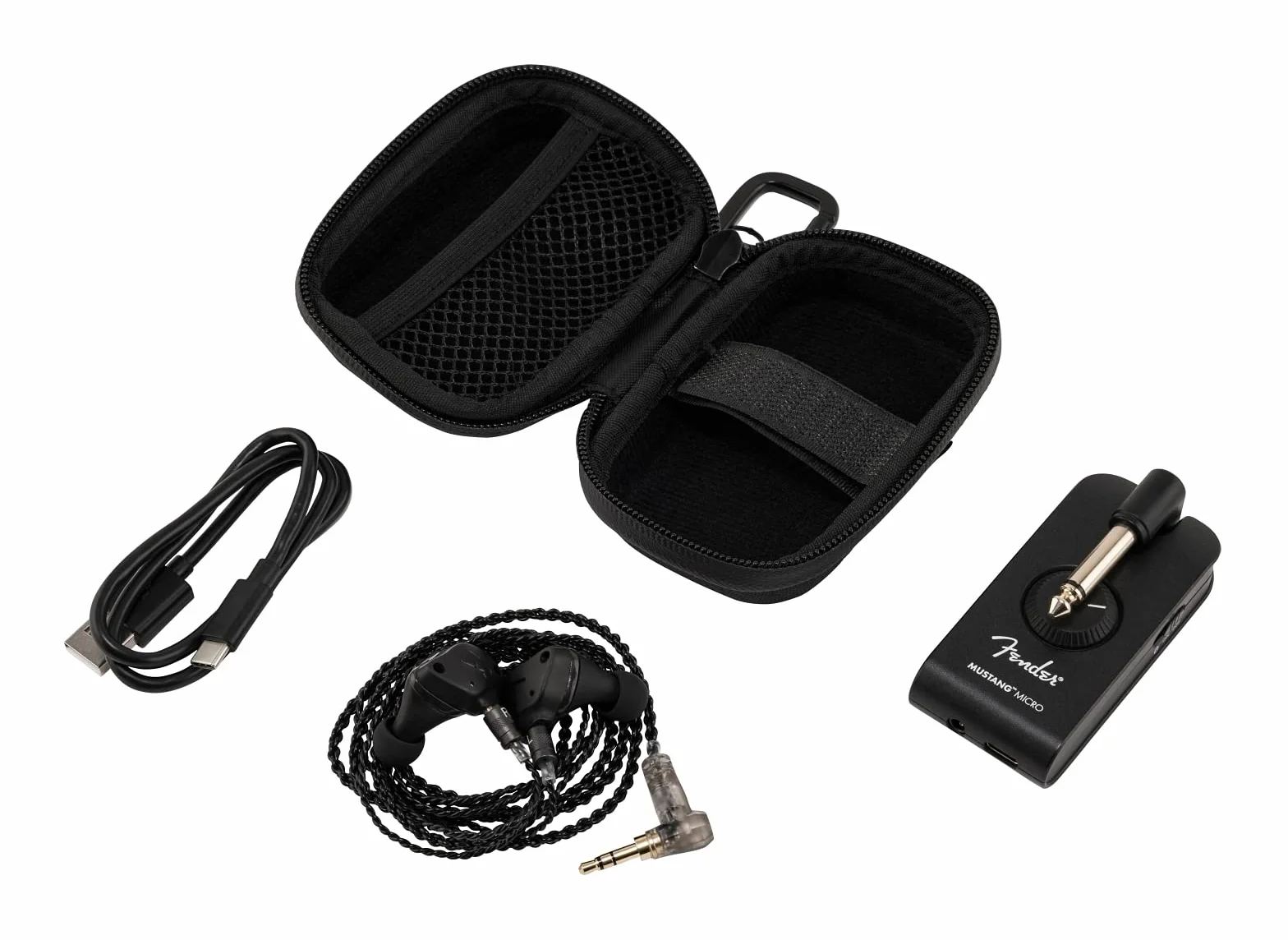Fender Mustang Micro Case - doskonałe akcesorium do Mustang Micro lub Micro Plus, czarny, jeden rozmiar, etui