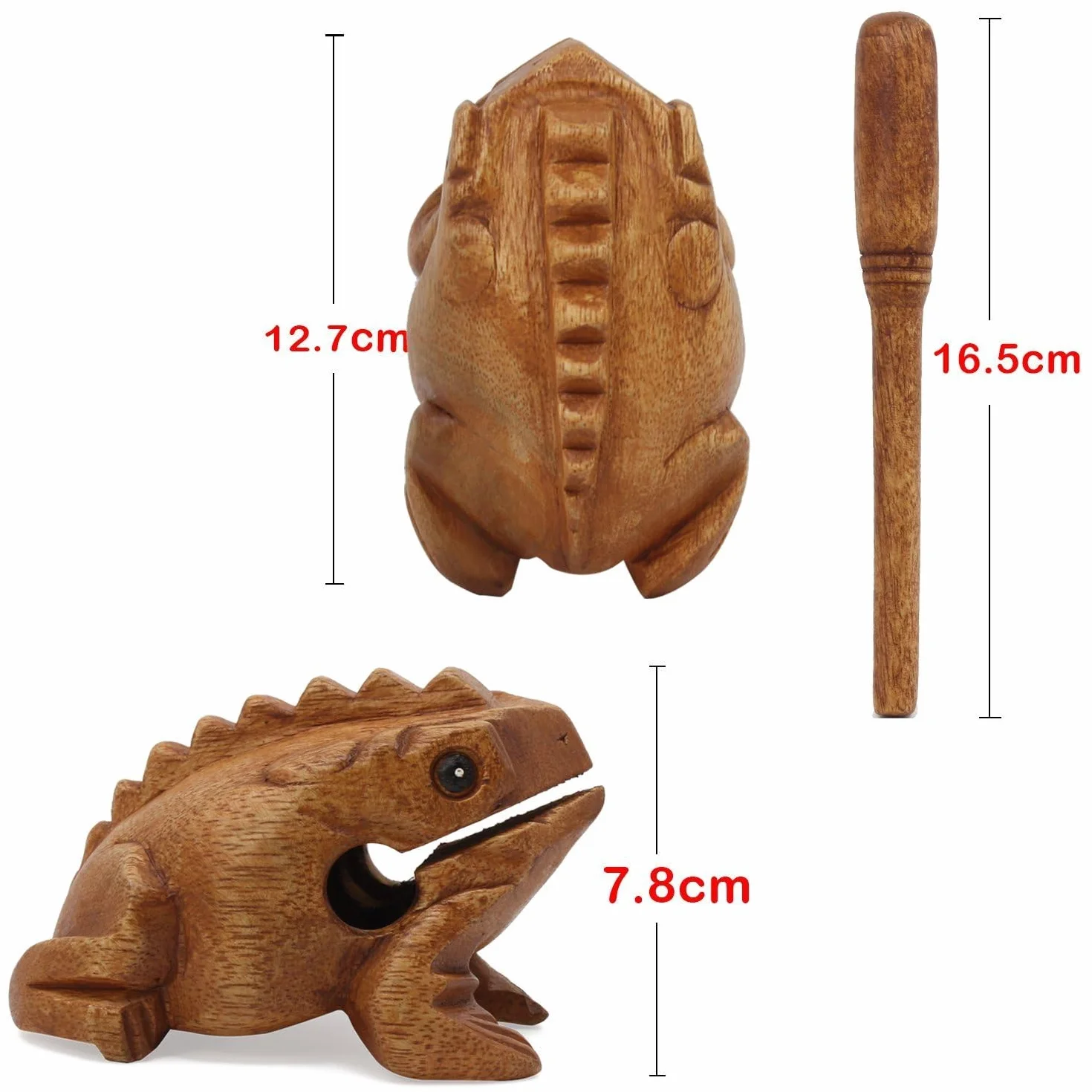 Drewniany instrument muzyczny żaba Croaking zabawka Güiro instrument perkusyjny dla dorosłych, grupy
