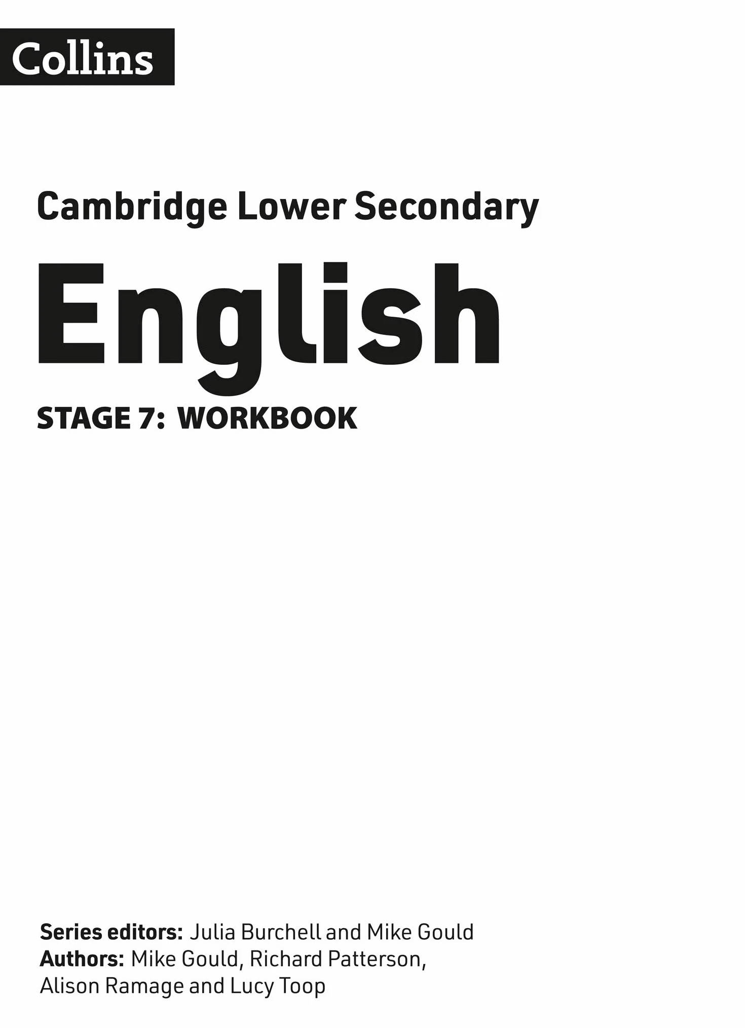 Lower Secondary English Workbook: Stage 7