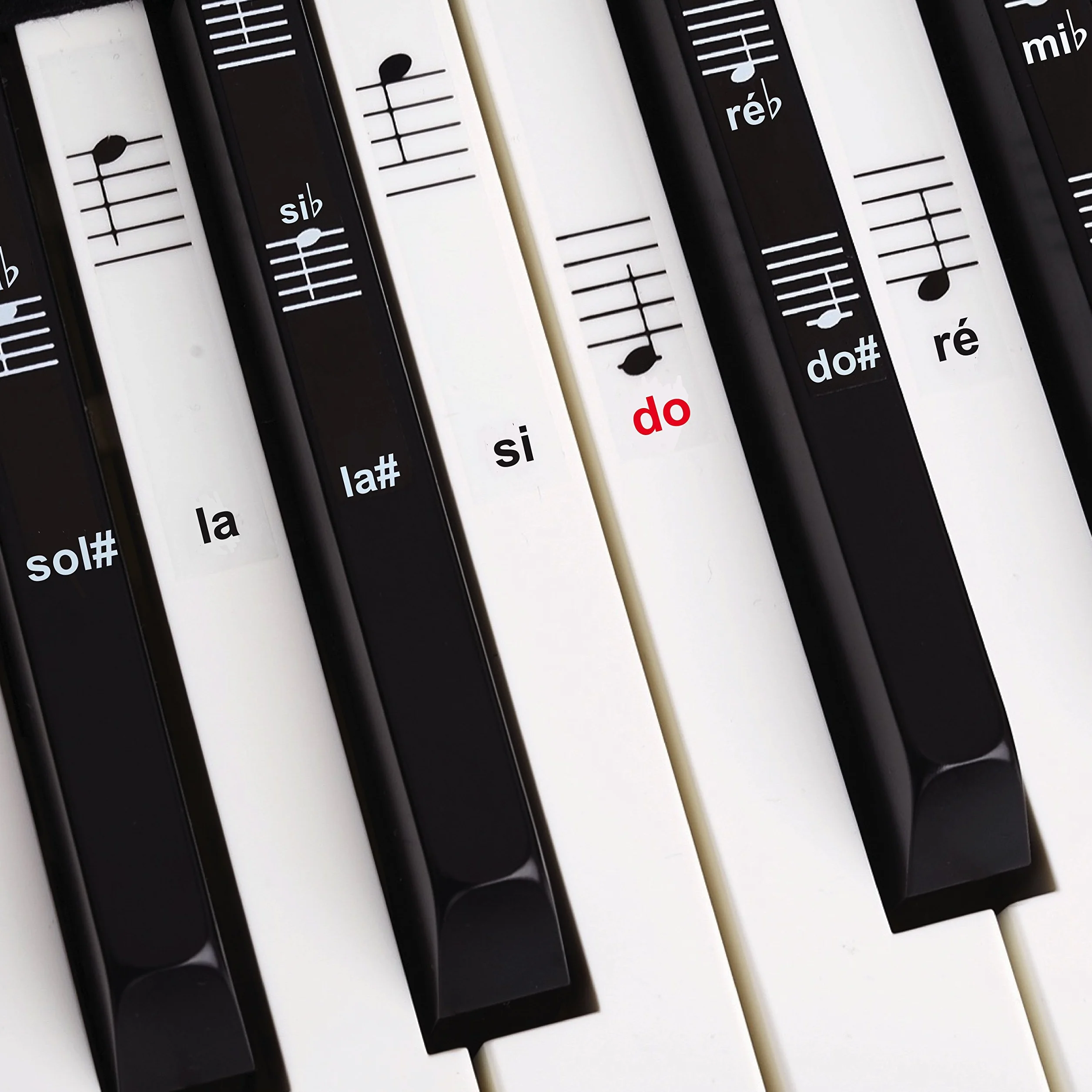 Belfort Autocollants pour Notes de Piano + Clavier 49|61|76|88 Touches pour Ebook Gratuit Premium