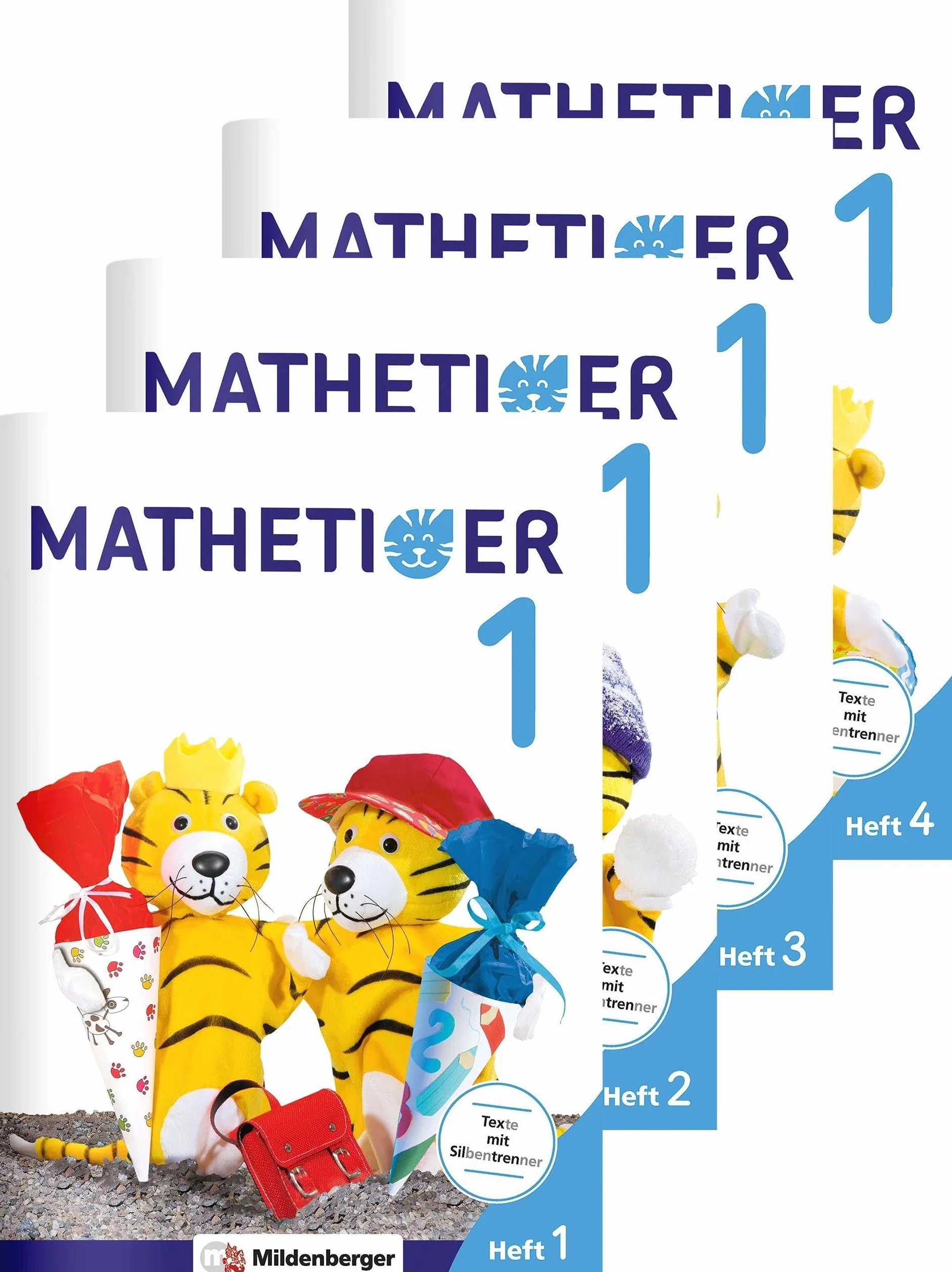 Mathetiger 1 - Jahreszeiten-Hefte (4 Hefte). Neubearbeitung: Differenzierend - individualisierend - motivierend