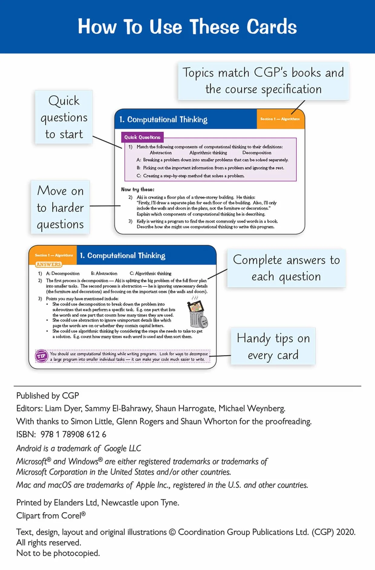 GCSE Computer Science AQA Revision Question Cards