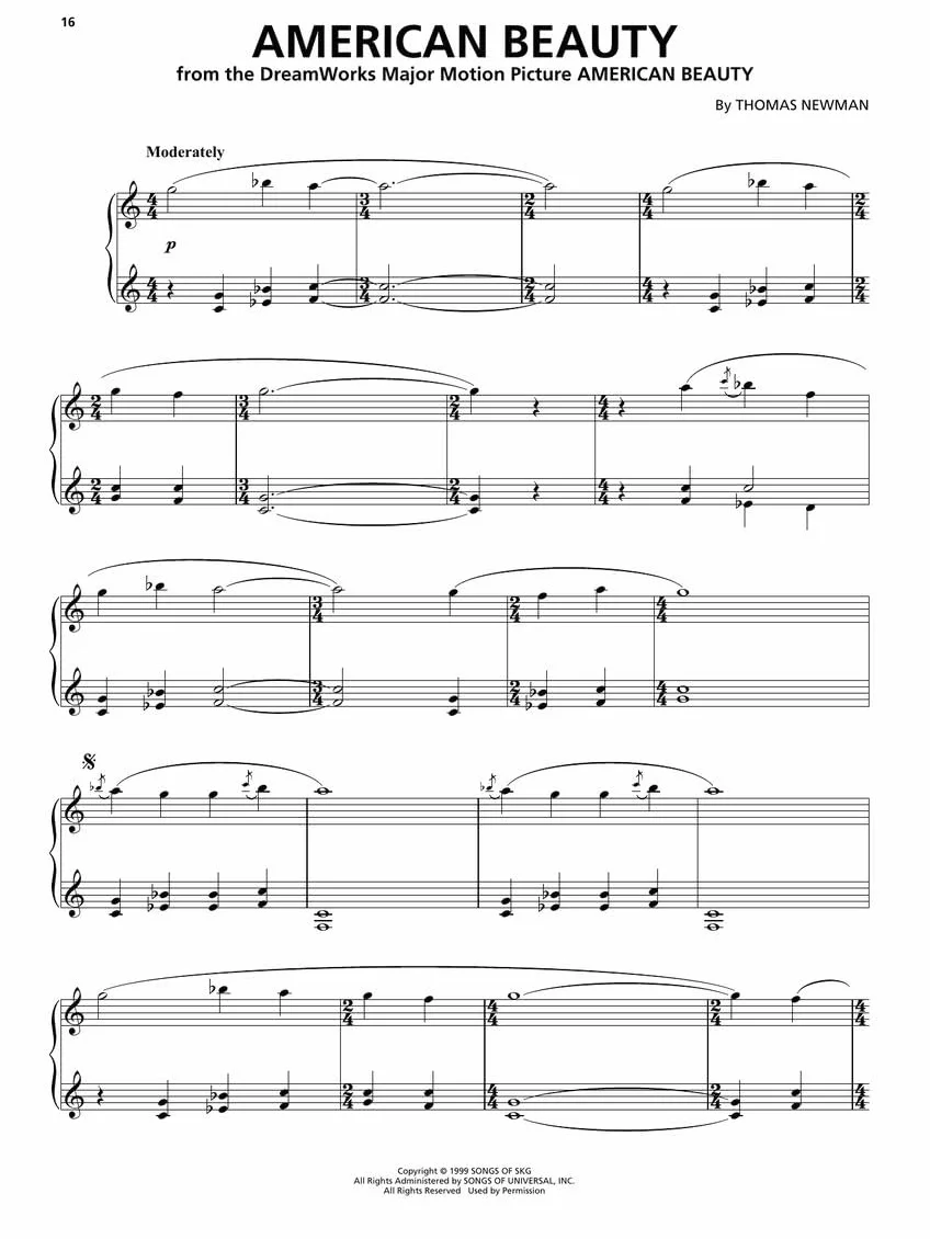 100 Most Beautiful Movie Songs Piano/Vocal/Guitar Songbook Sheet Music for Iconic Film Themes Easy Arrangements for All Skill Levels Popular Movie Music