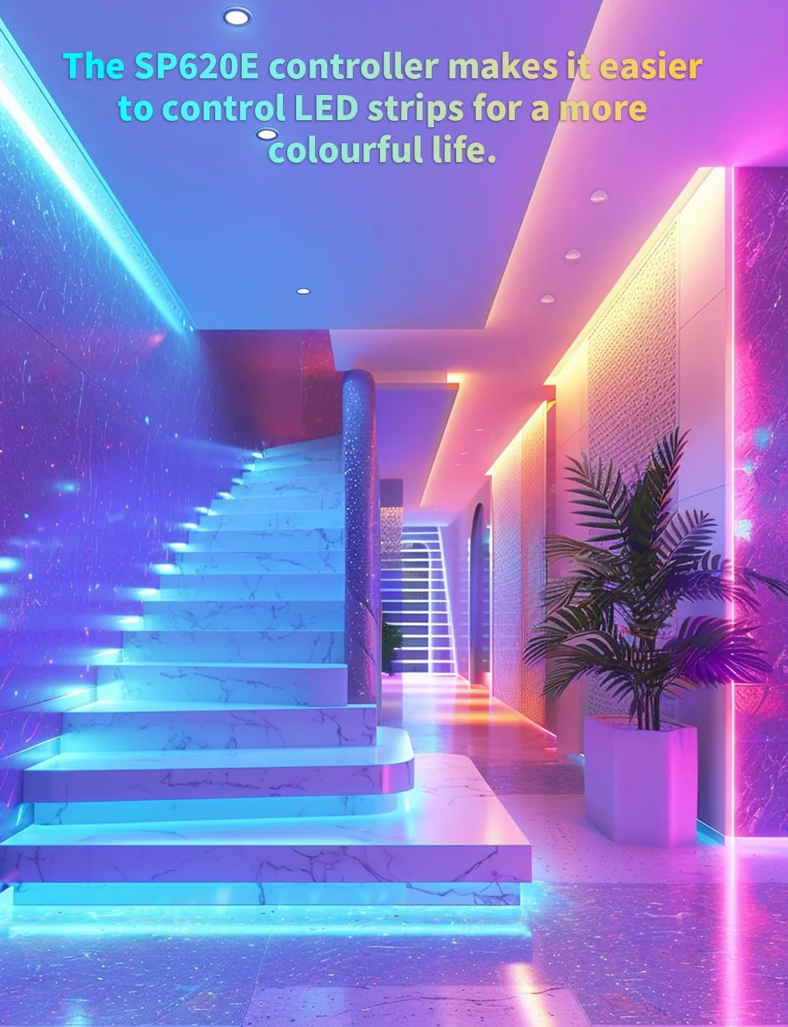 SP620E Sterownik Bluetooth WS2812B WS2811 z Pilotem na Podczerwień, Interfejsami USB, Aplikacją na Smartfona do Adresowalnych Taśm LED RGB