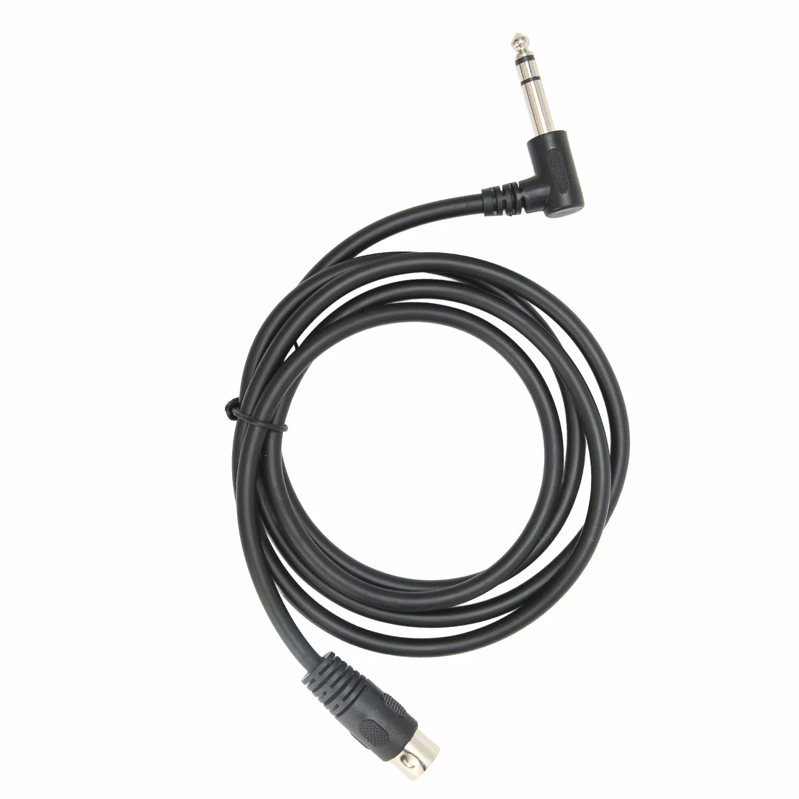 Kabel 1/4 Cala do DIN 5 Pin, 90 Stopni 6.35mm Męski na MIDI 5Pin Męski TRS Stereofoniczny Kabel Audio do Głośnika, Wzmacniacza, Miksera, Klawiatury MIDI, 4,9 Stopy