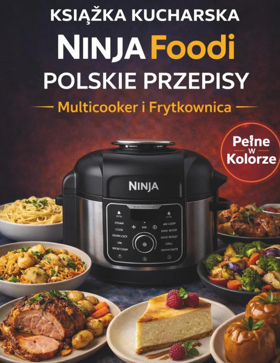 Książka Kucharska Ninja Foodi: Polskie Przepisy do Air Fryer i Multicookera | Szybkie i Zdrowe Dania w Mniej niż 1 Godzinę