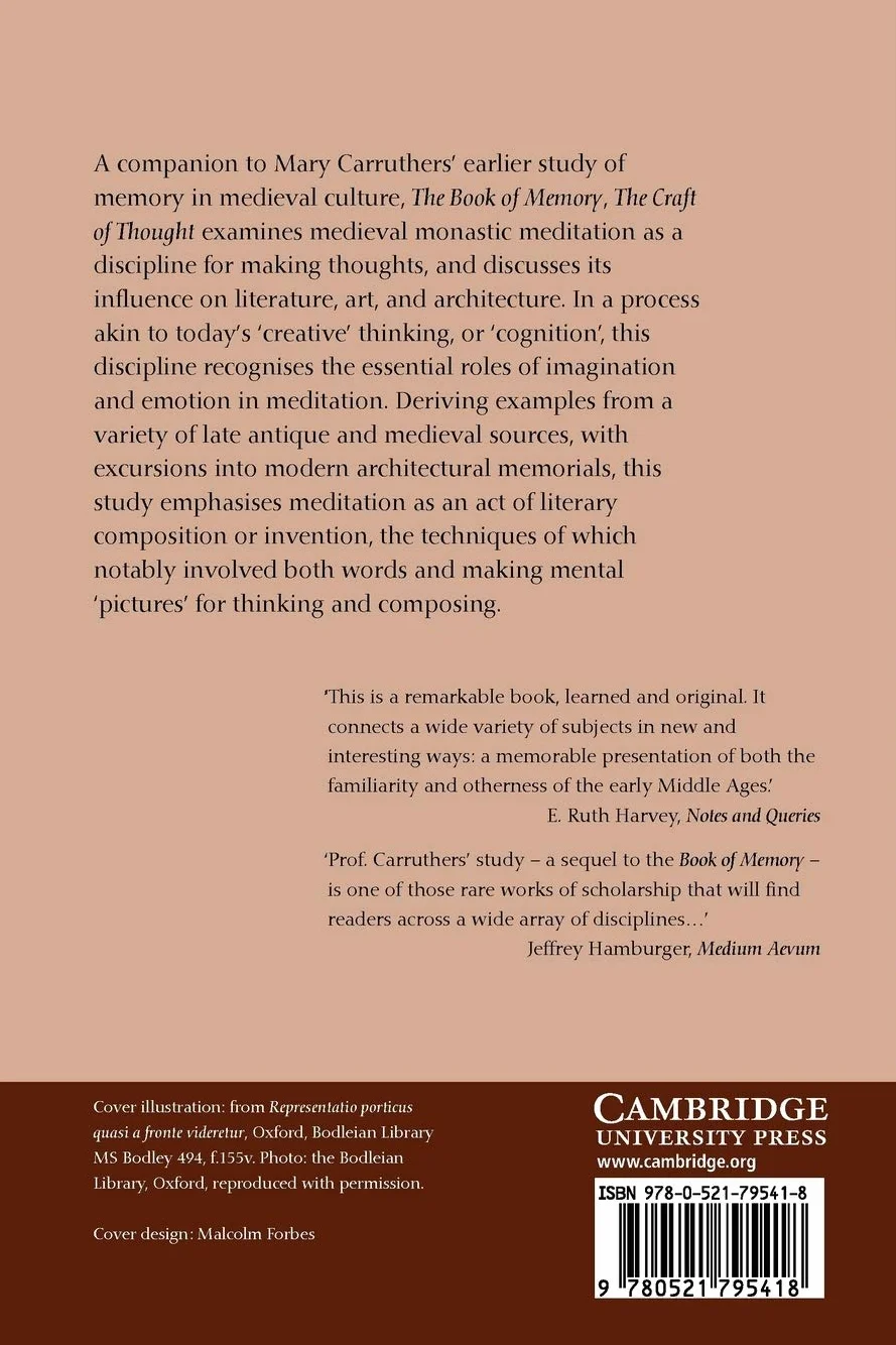The Craft of Thought: Meditation, Rhetoric, and the Making of Images, 400–1200: 34