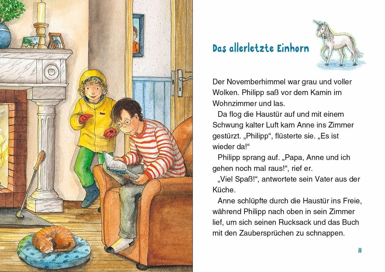 Das magische Baumhaus junior (Band 33) - Auf den Spuren des verzauberten Einhorns: Begib dich mit Anne und Philipp auf die Suche nach dem verwunschenen Einhorn - Erstlesebuch für Kinder ab 6 Jahren