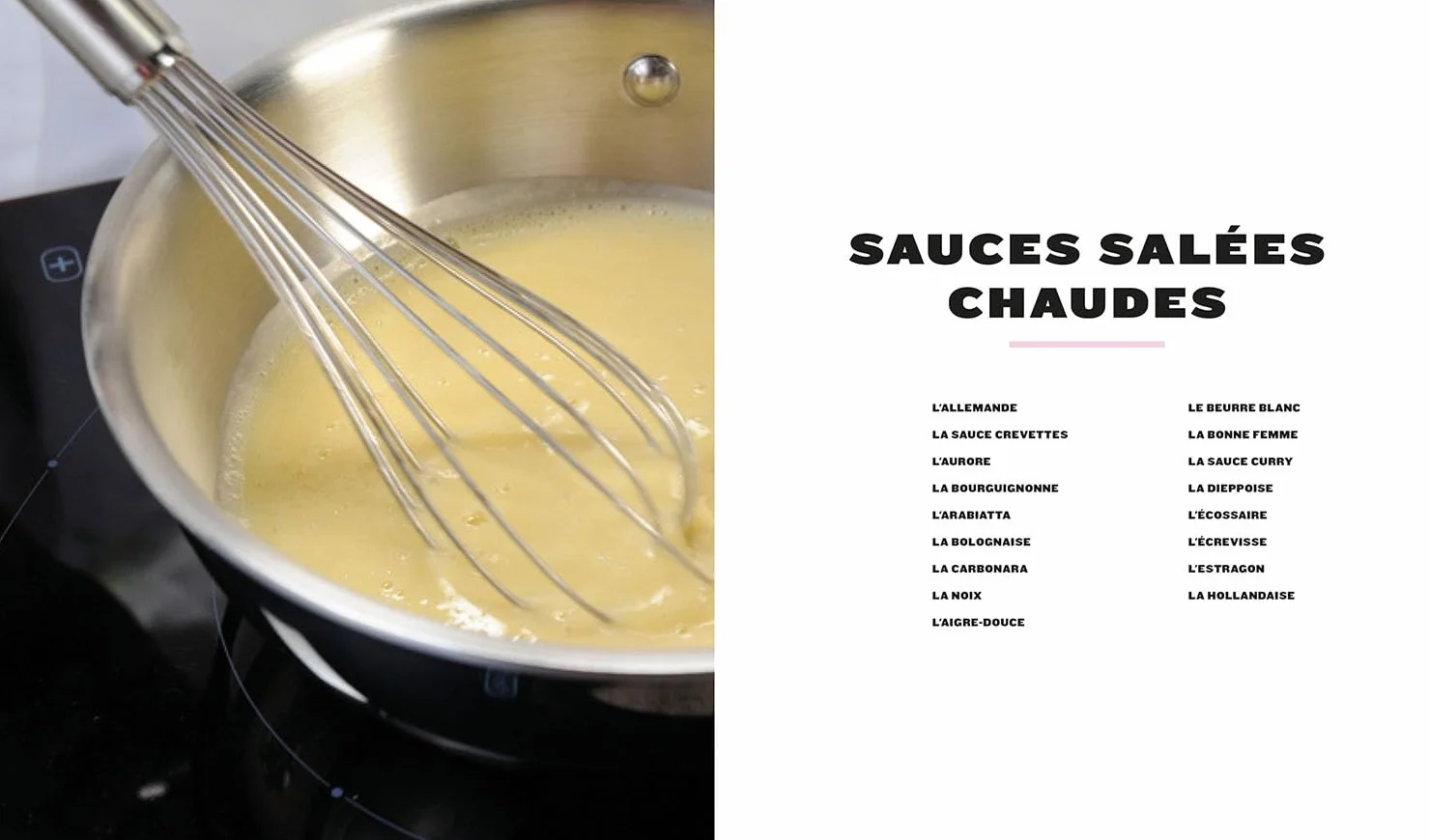 Sauces, Leçons en pas à pas