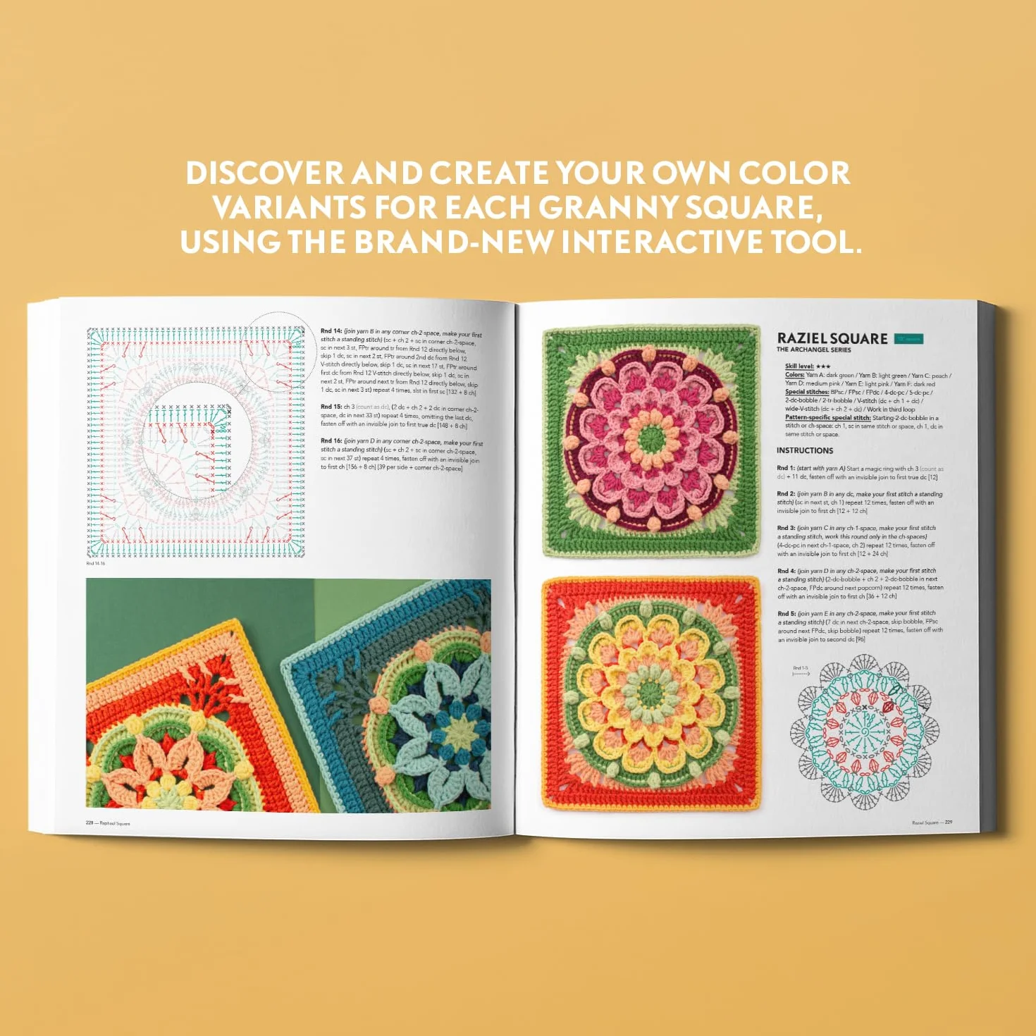 100 Vibrant Granny Squares: Your Go-To Source for Mix & Match Motifs