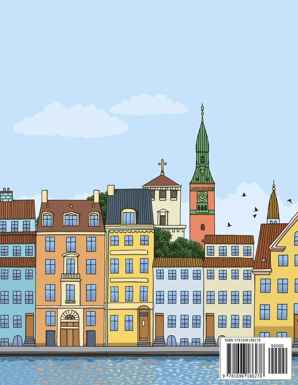 Skylines of European Cities Coloring Book for Adults: 1