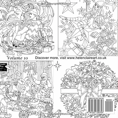 Inky Christmas: An enchanting, festive adult colouring book