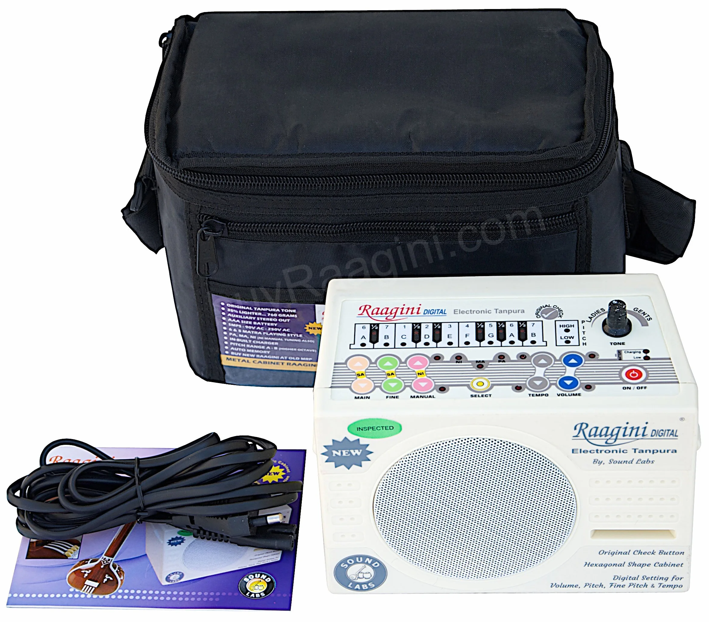 Raagini Cyfrowa elektroniczna tanpura od Sound Labs - Tambura (PDI-DG)