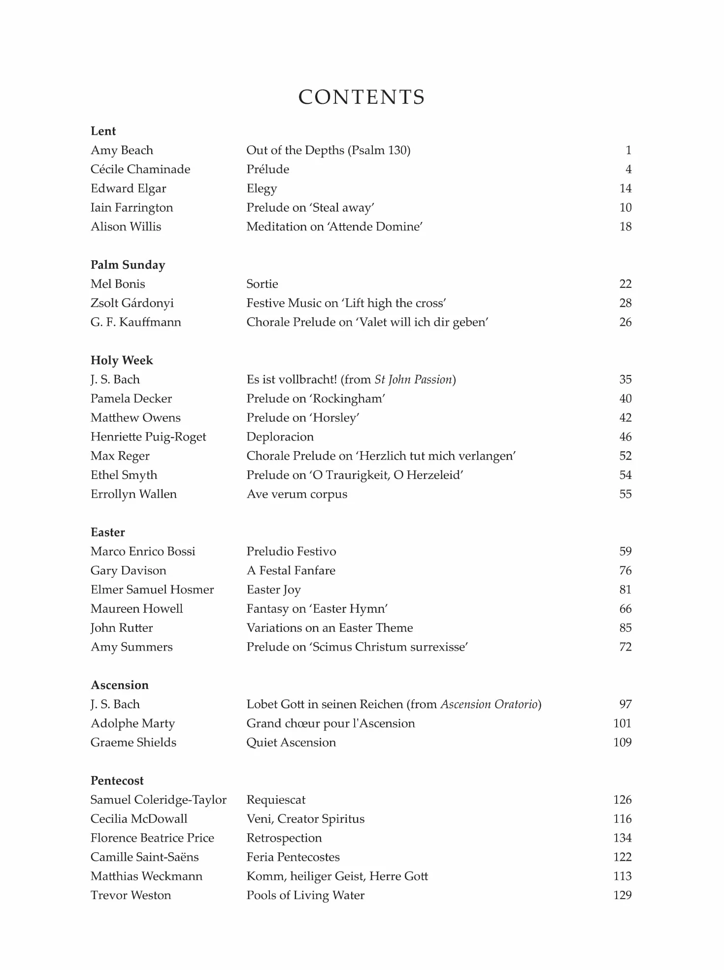 The Oxford Book of Lent and Easter Organ Music Book 2