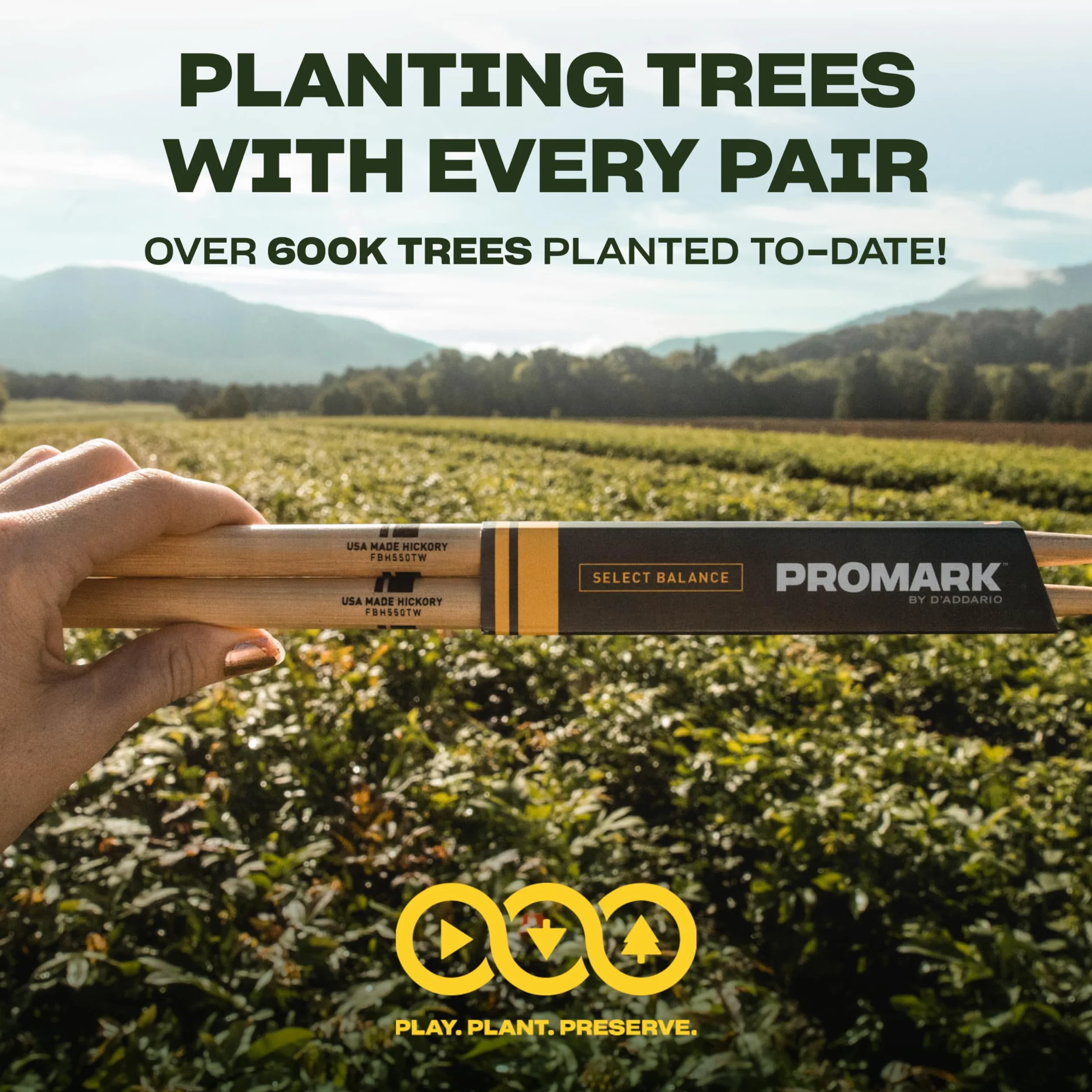 ProMark Rebound 5A Hickory Drumstick, końcówka z drewna żołędziowego, bonus FireGrain 4-pak