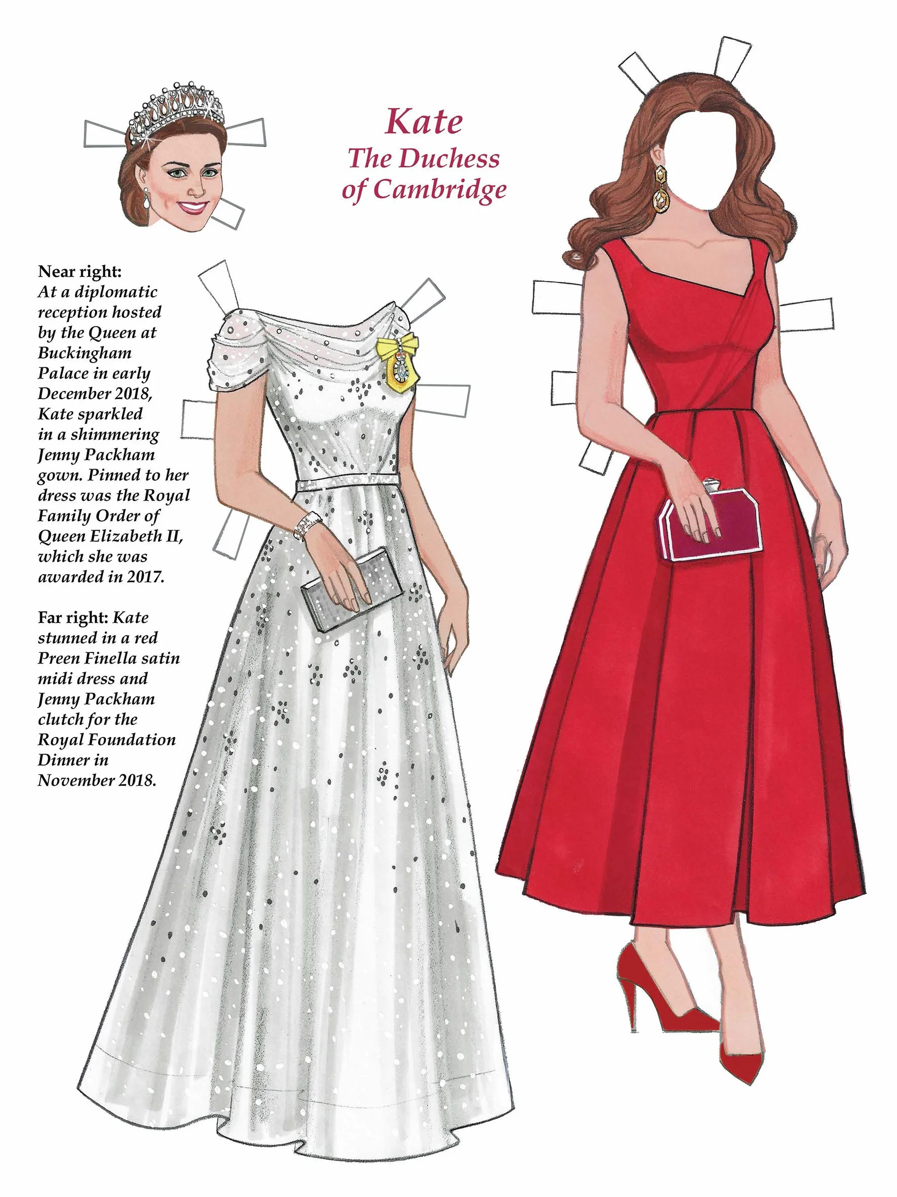 Kate and Meghan Paper Dolls